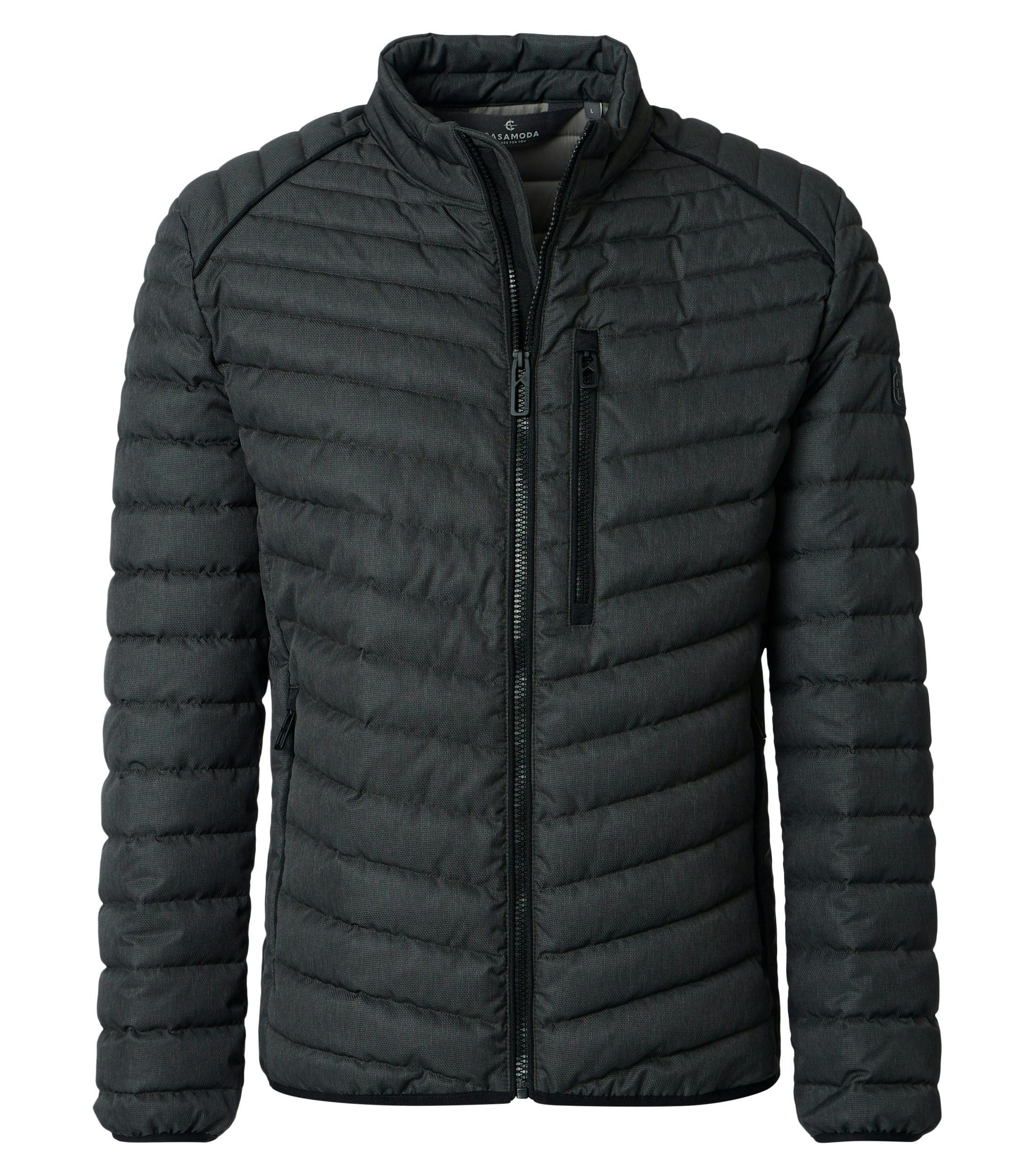 Jacke im unifarbenen Design in der Farbe Anthrazit