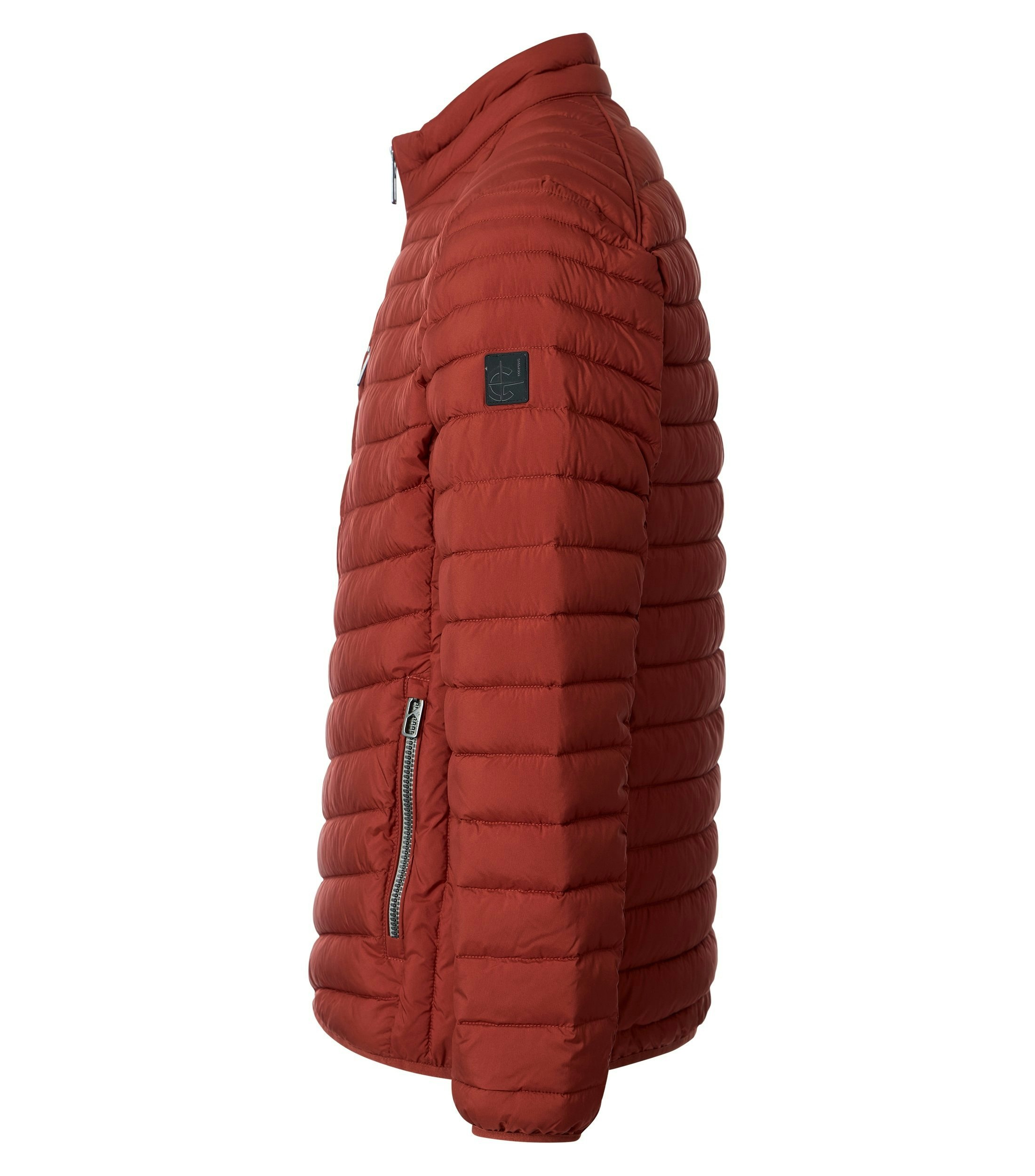 Jacke im unifarbenen Design in der Farbe Rot
