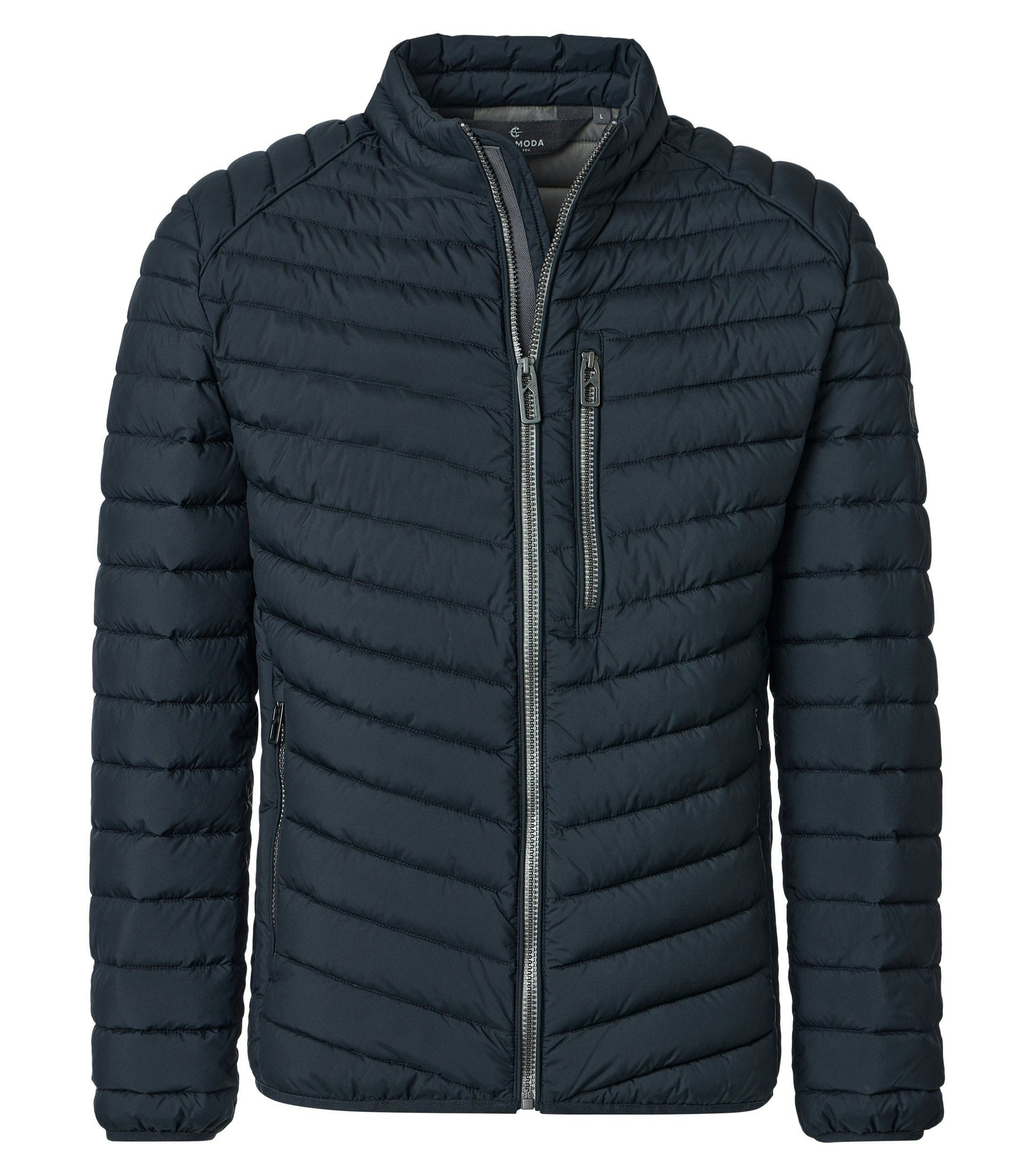 Jacke im unifarbenen Design in der Farbe Dunkelblau