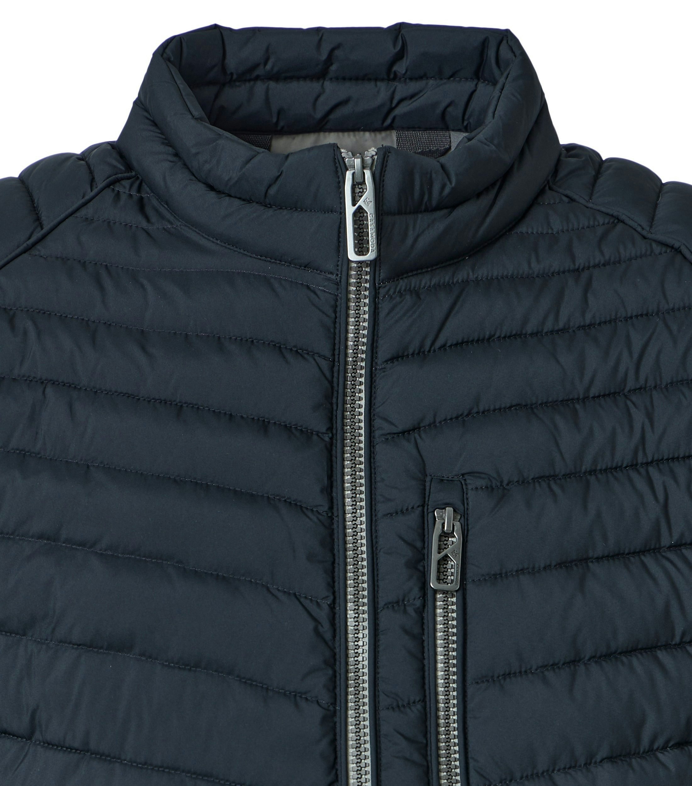 Jacke im unifarbenen Design in der Farbe Dunkelblau