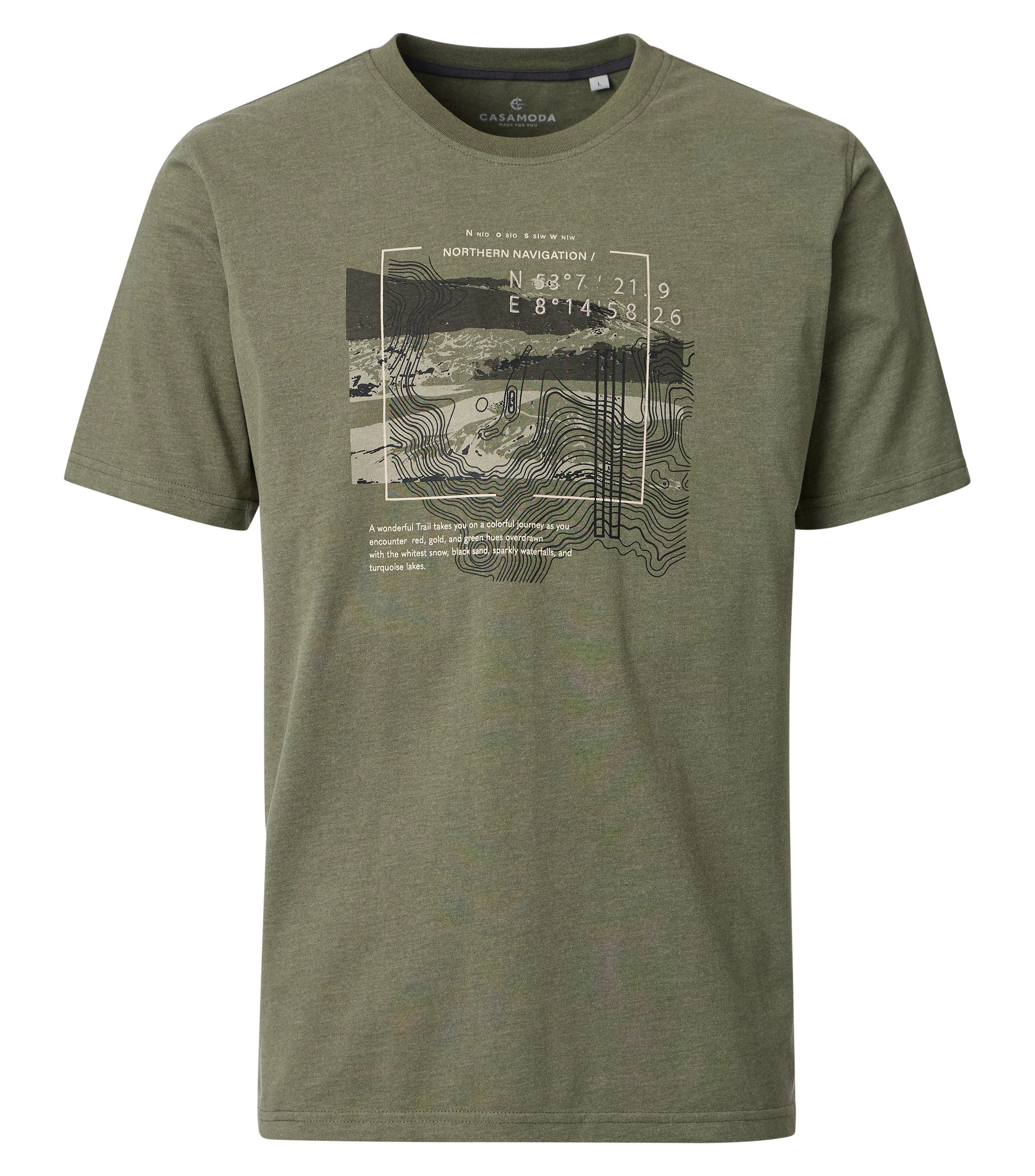 T-Shirt im Print-Muster in der Farbe Grün