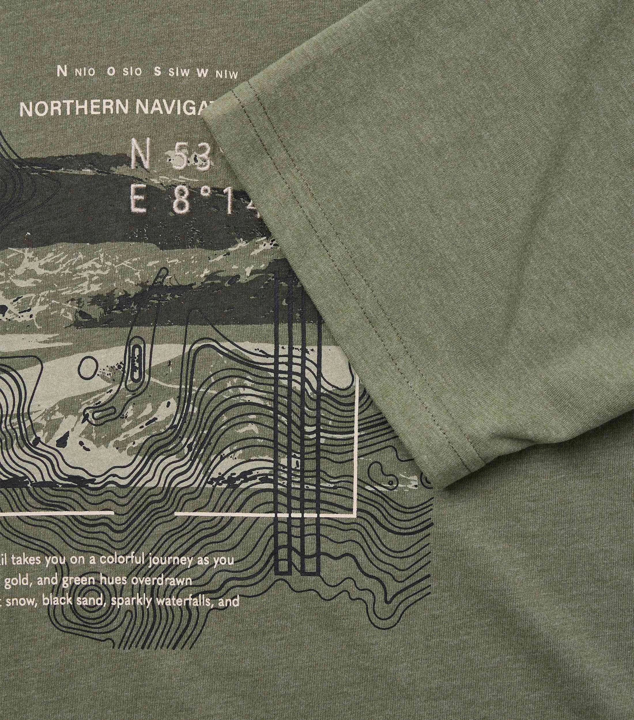 T-Shirt im Print-Muster in der Farbe Grün