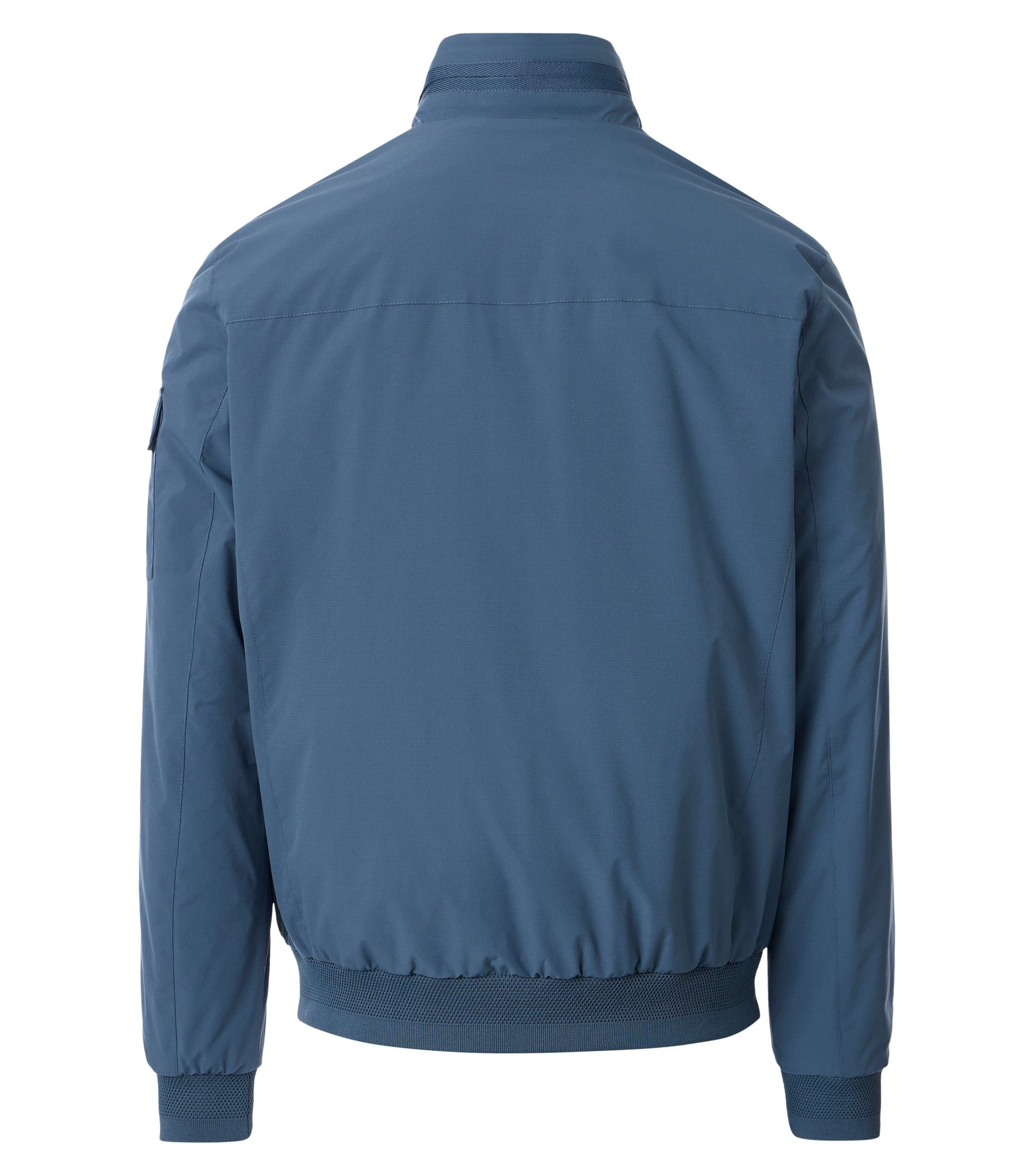 Jacke im unifarbenen Design in der Farbe Blau