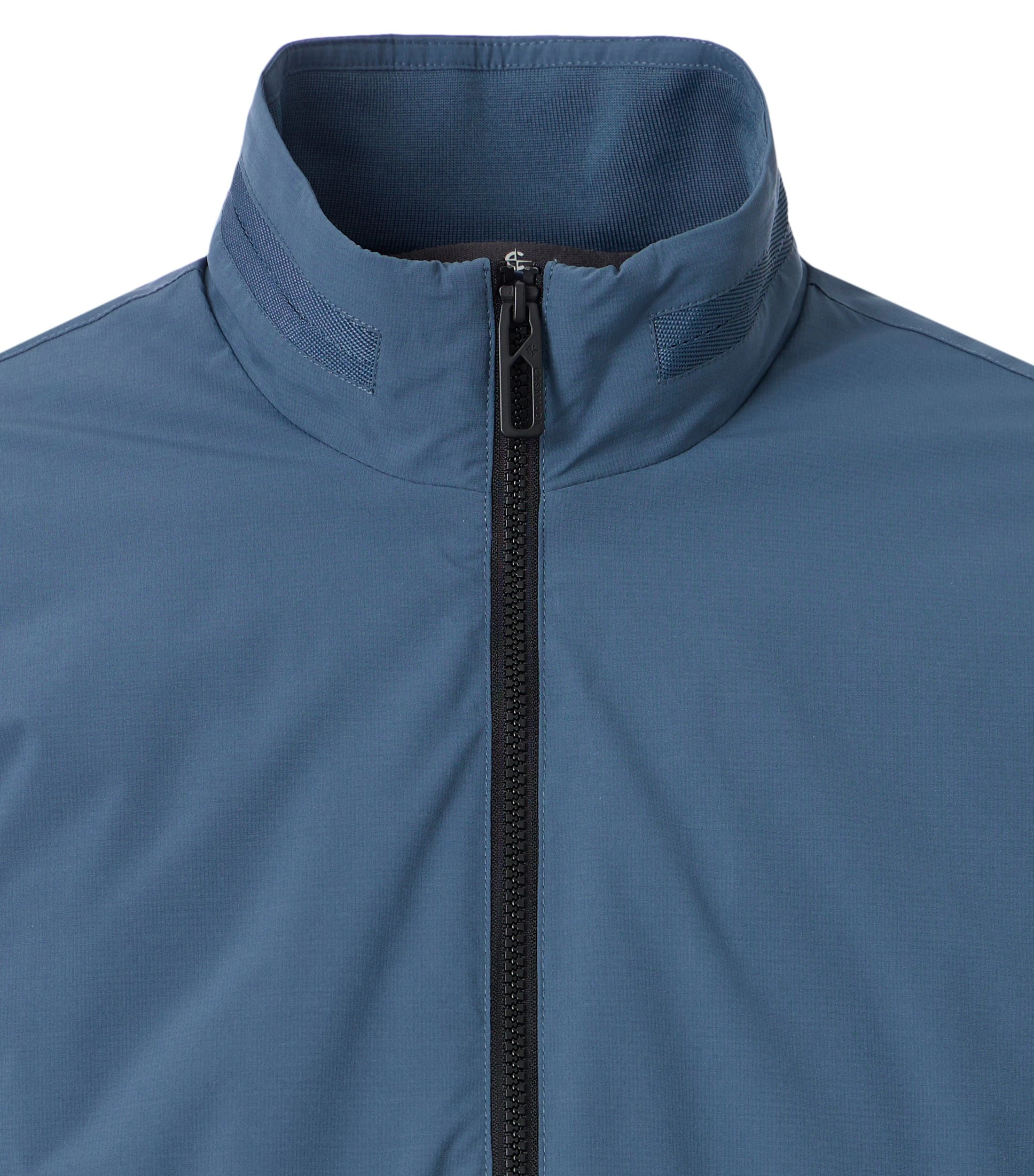 Jacke im unifarbenen Design in der Farbe Blau