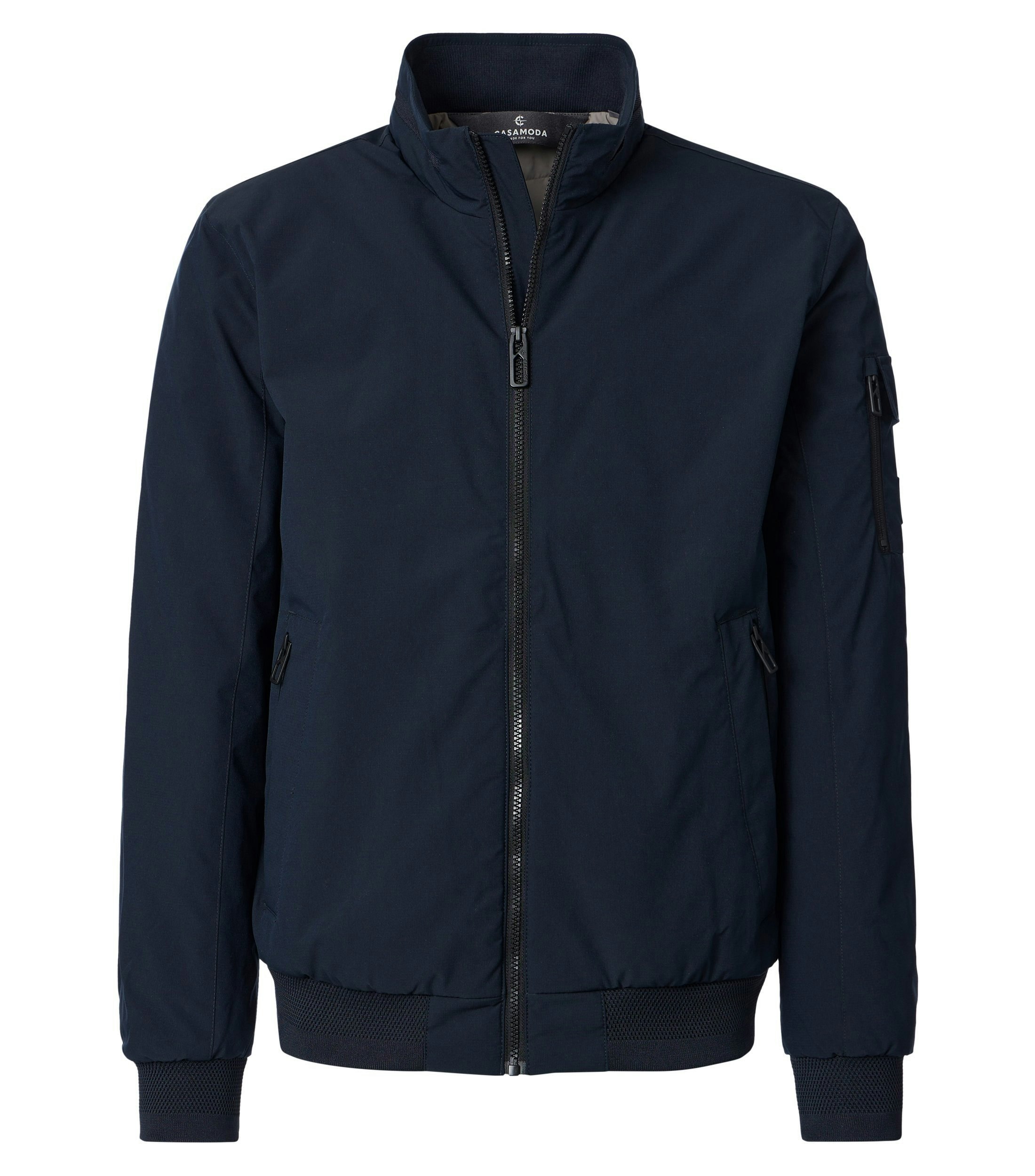 Jacke im unifarbenen Design in der Farbe Dunkelblau