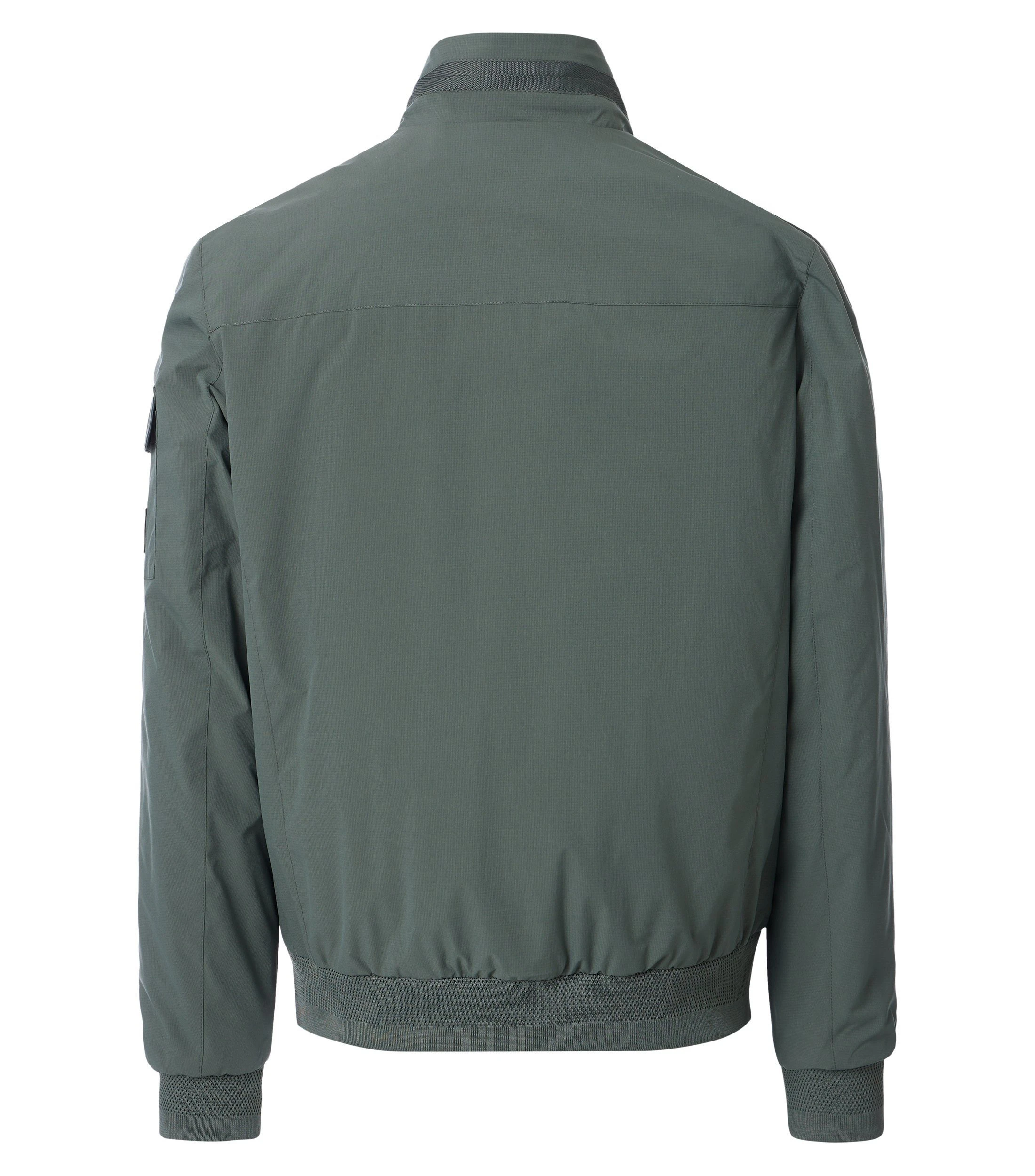 Jacke im unifarbenen Design in der Farbe Eukalyptus