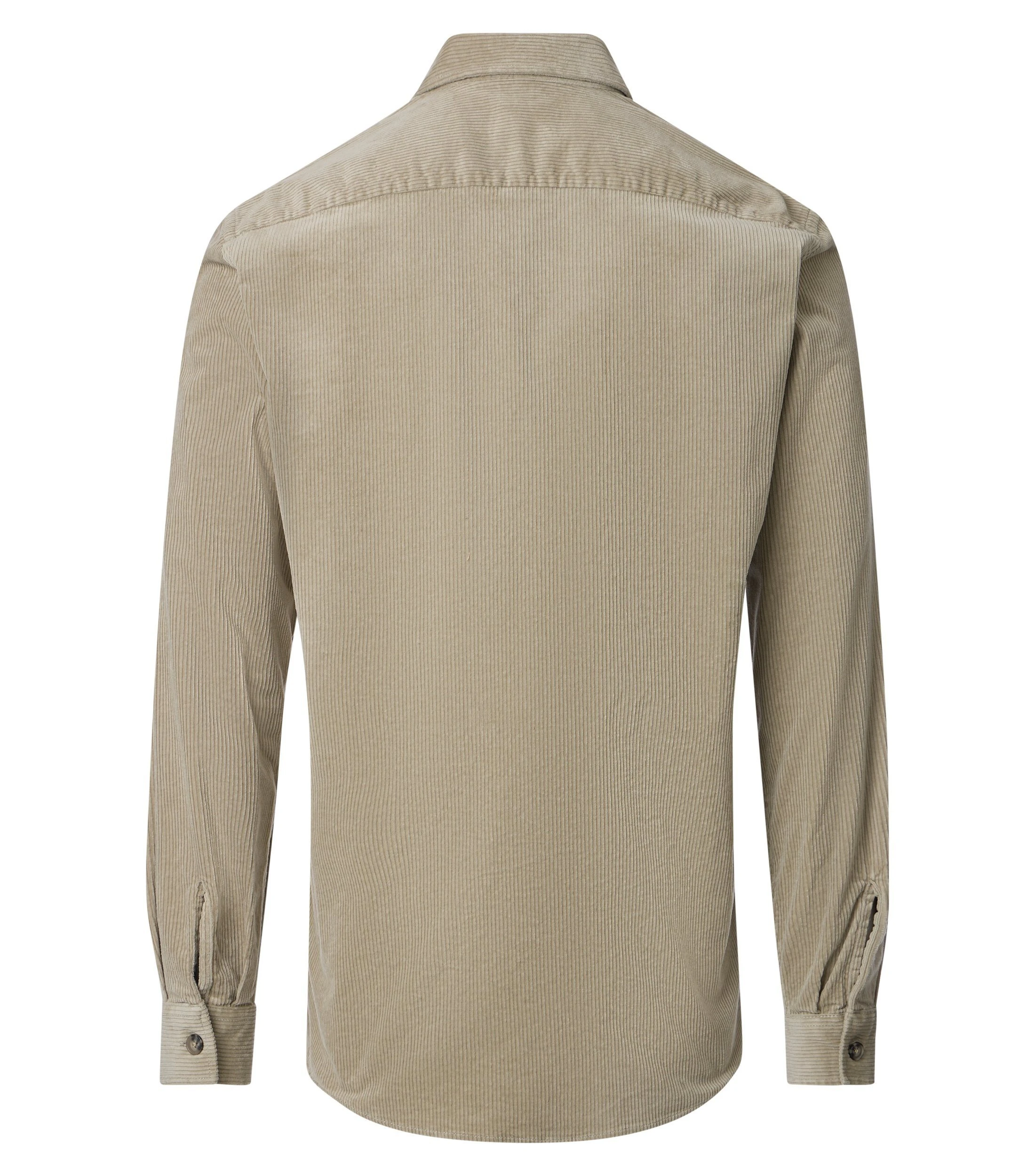 Hemdjacke im unifarbenen Design in der Farbe Beige
