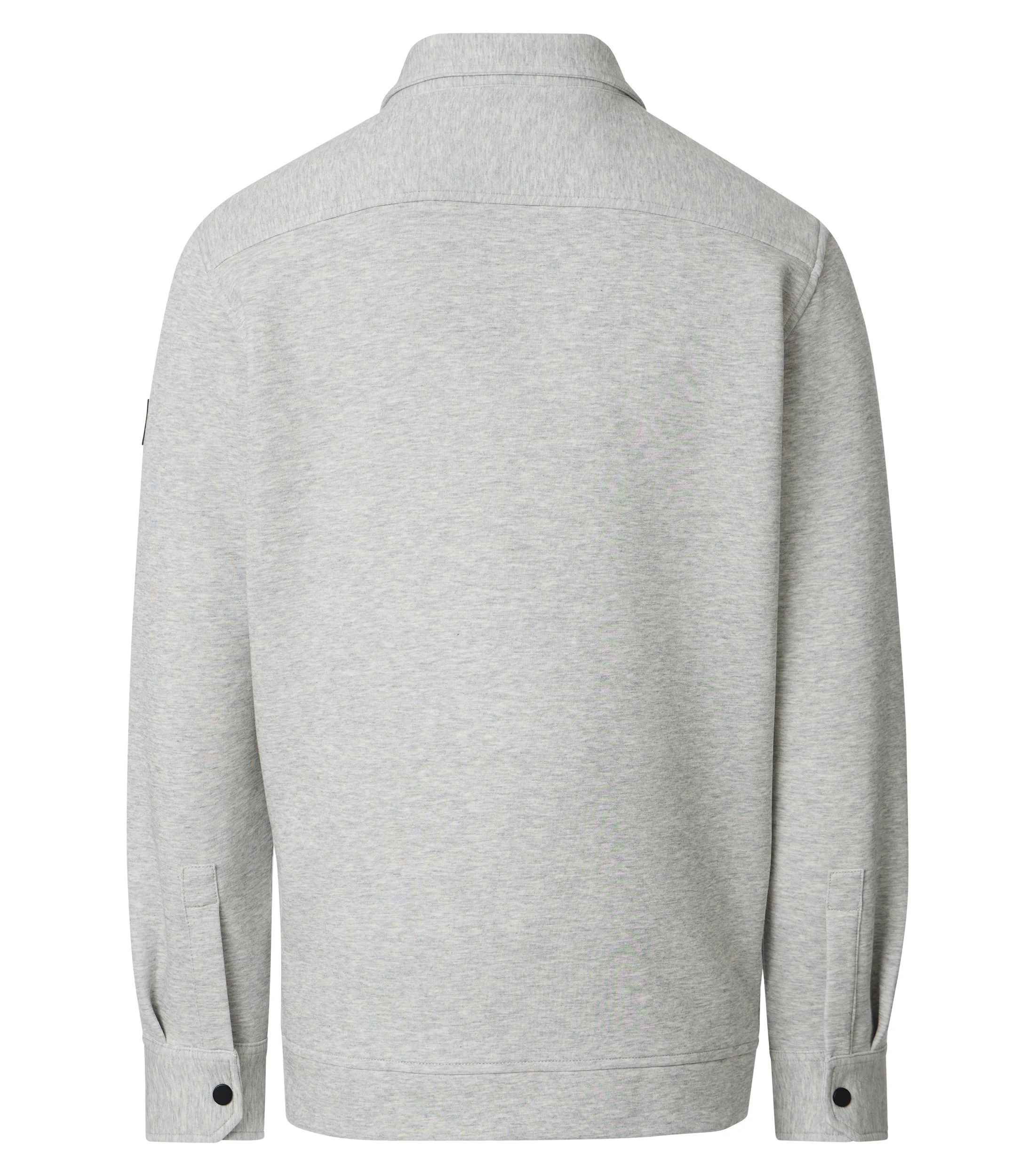 Hemdjacke im unifarbenen Design in der Farbe Grau