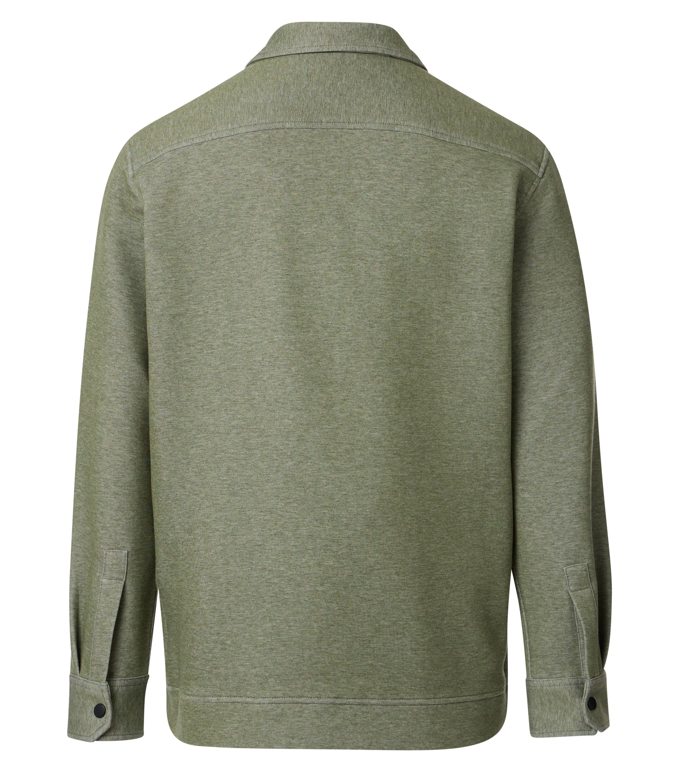 Sweatjacke im unifarbenen Design in der Farbe Grün