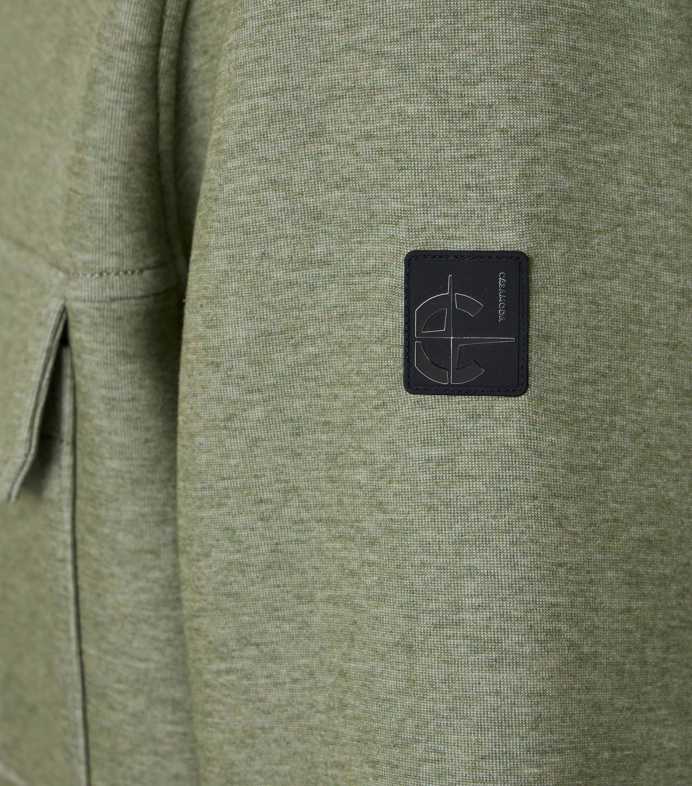 Sweatjacke im unifarbenen Design in der Farbe Grün