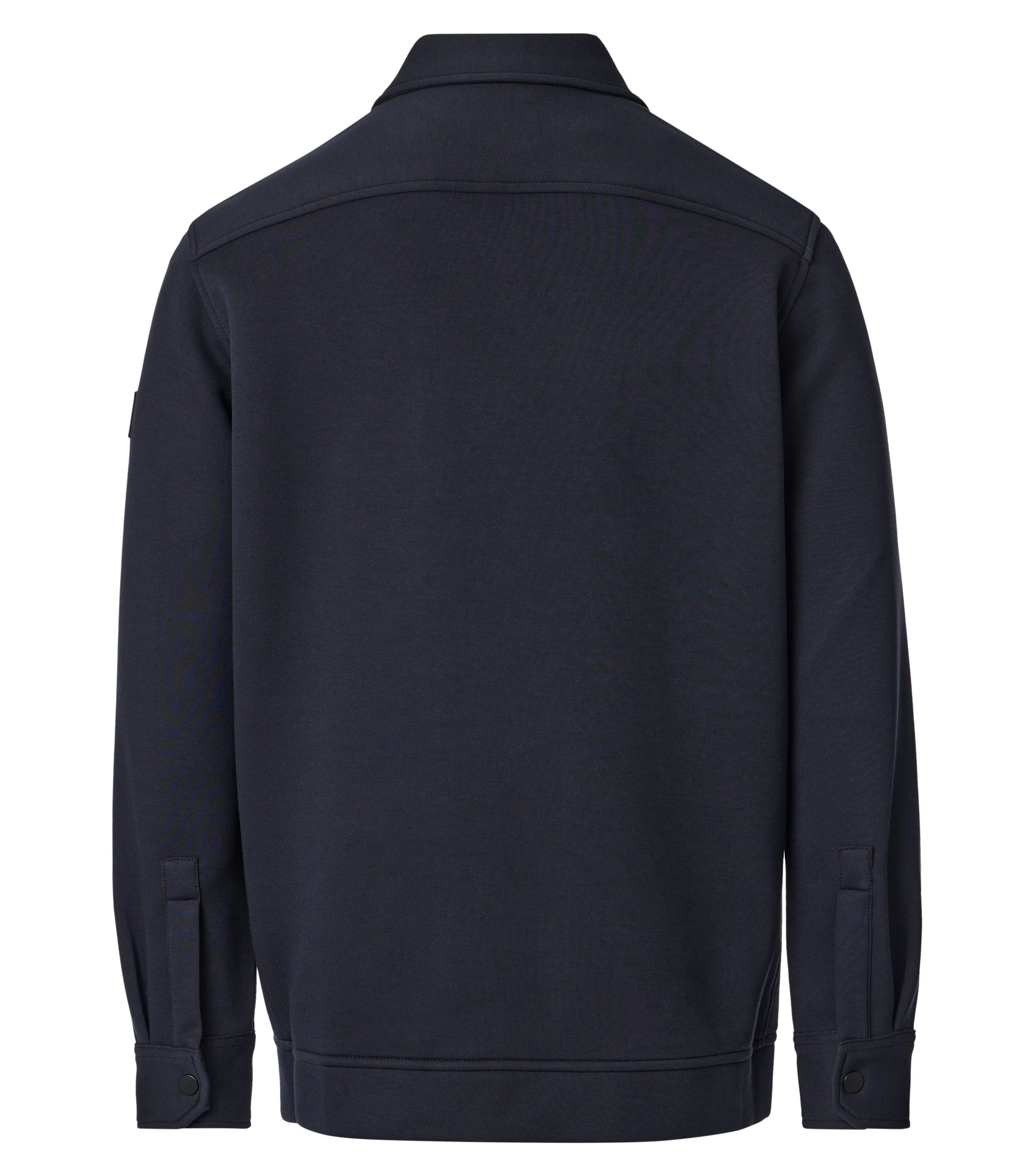 Hemdjacke im unifarbenen Design in der Farbe Dunkelblau