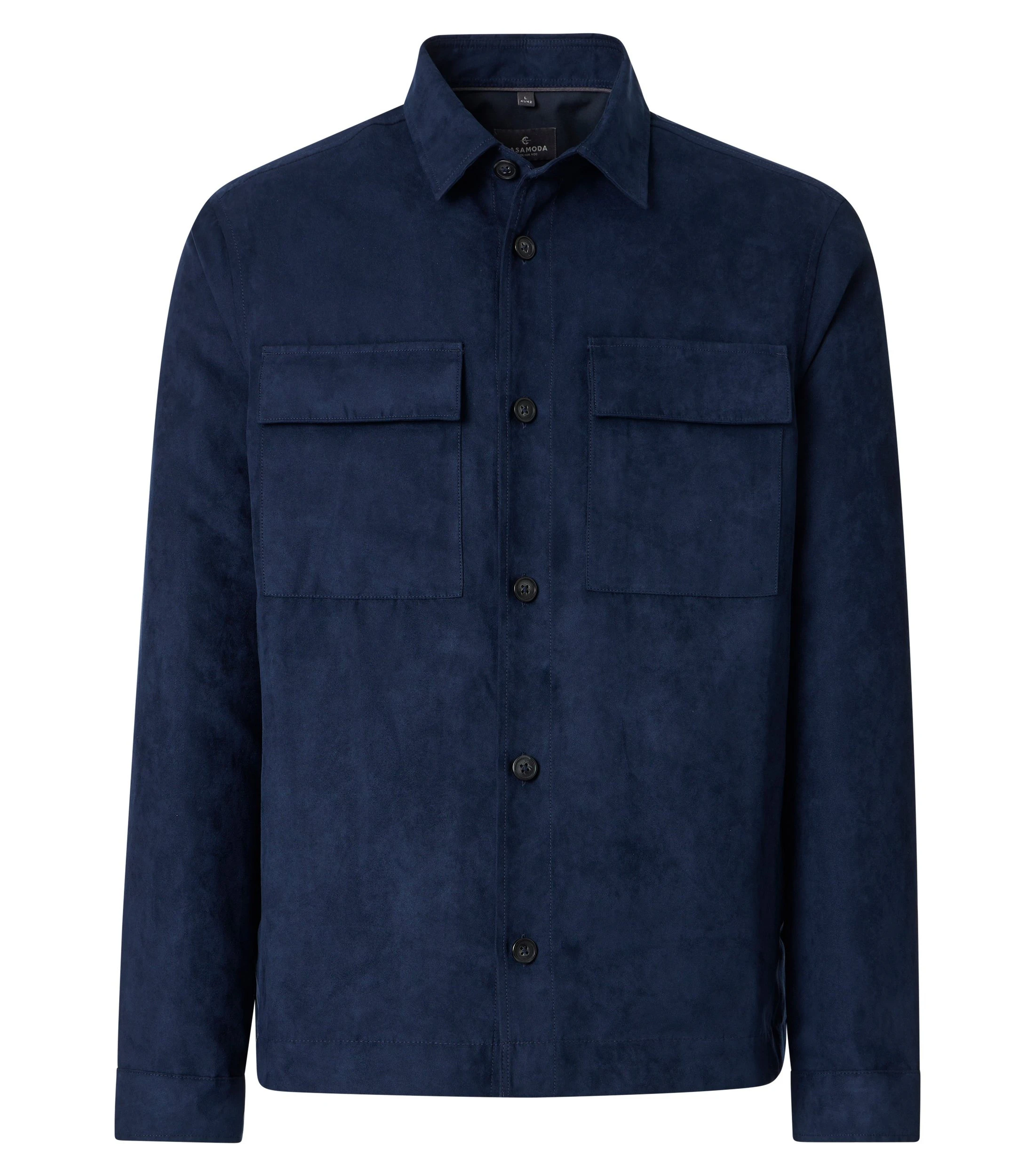Jacke im unifarbenen Design in der Farbe Blau