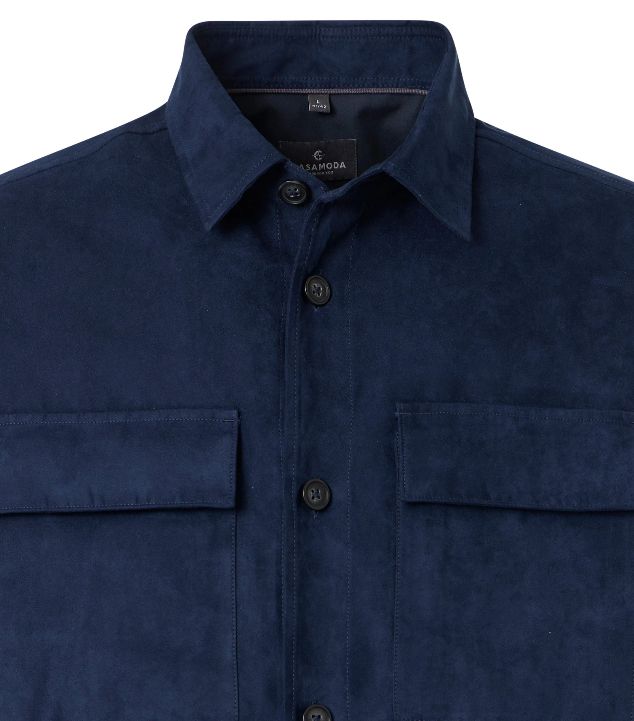 Jacke im unifarbenen Design in der Farbe Blau