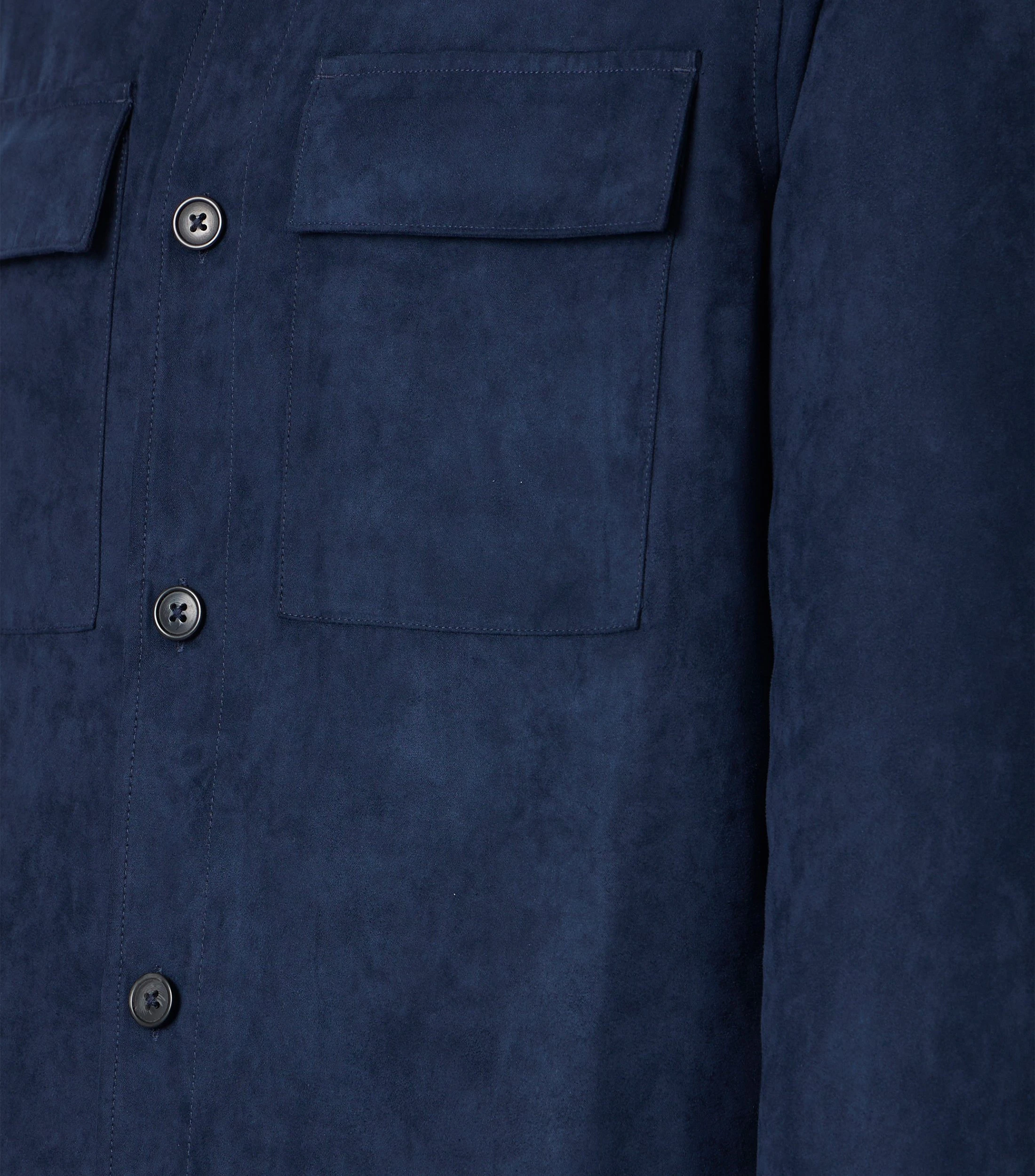 Jacke im unifarbenen Design in der Farbe Blau