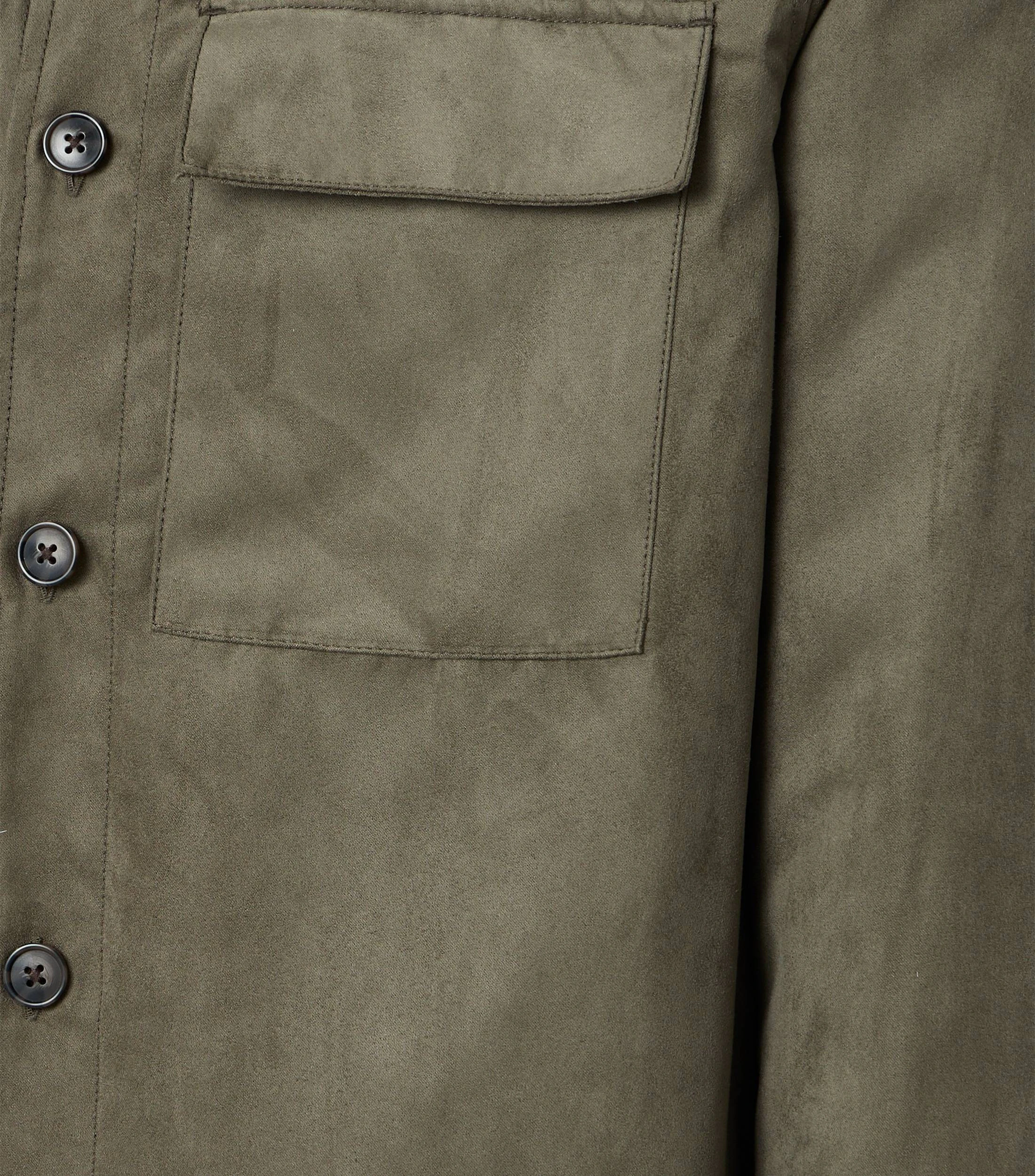 Jacke im unifarbenen Design in der Farbe Grün