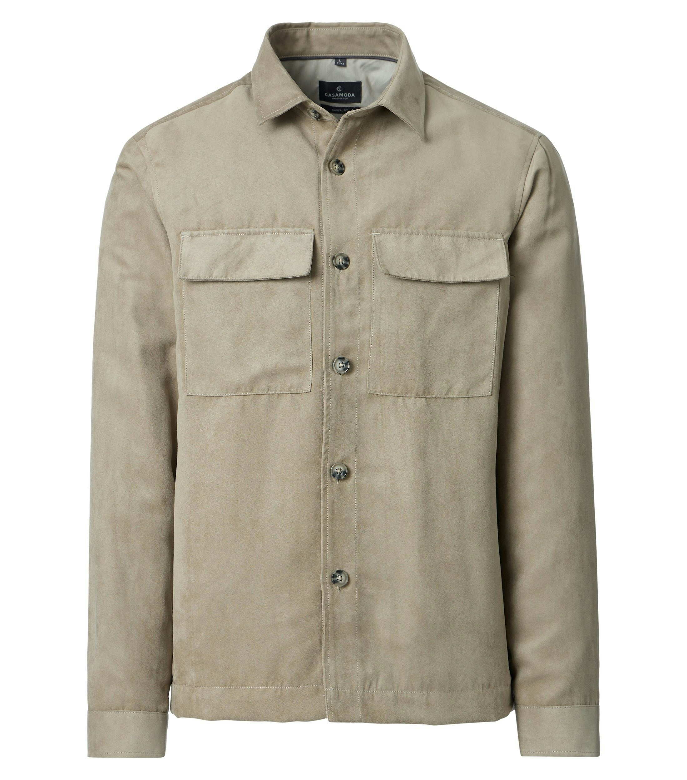 Jacke im unifarbenen Design in der Farbe Beige