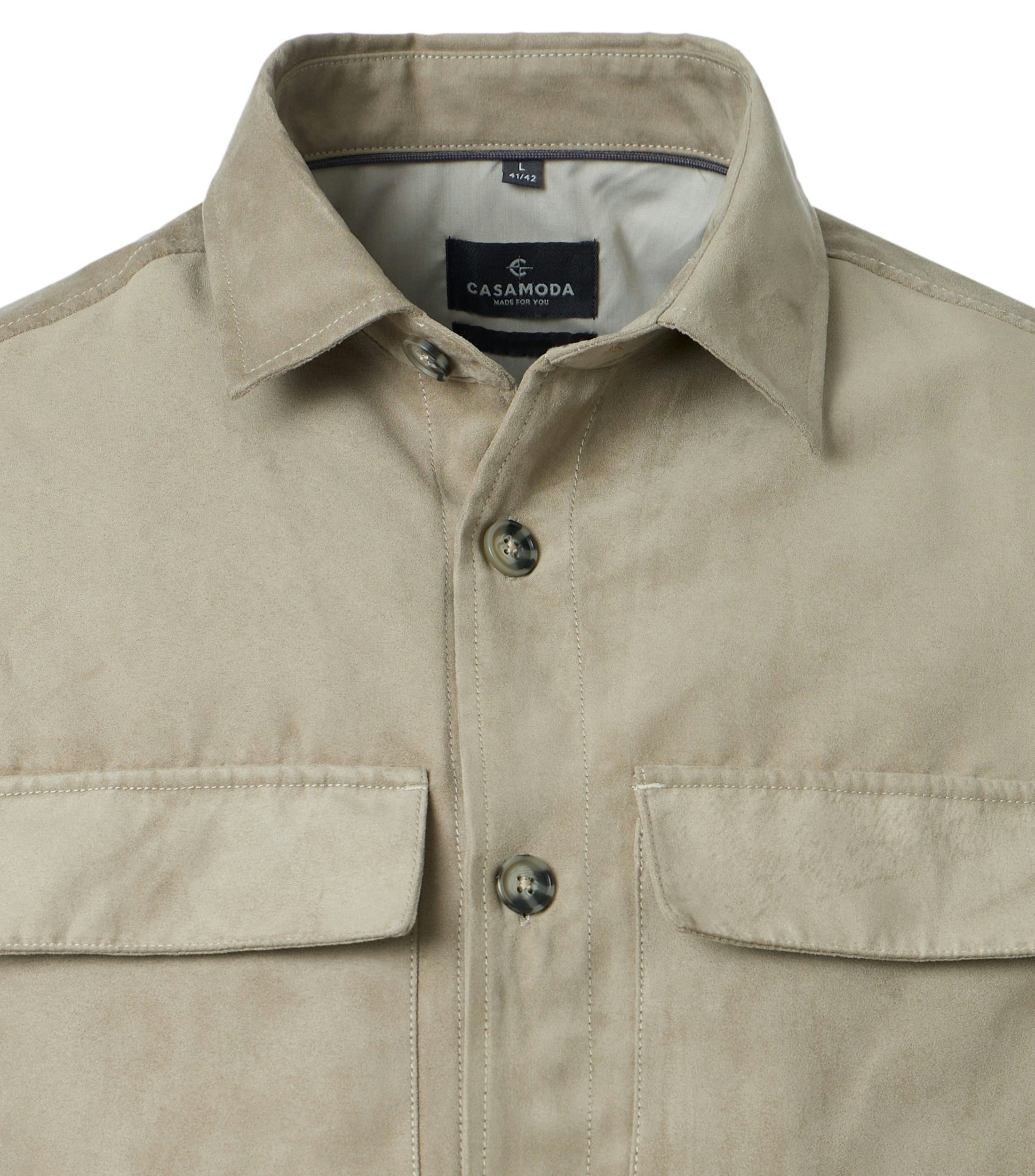 Jacke im unifarbenen Design in der Farbe Beige