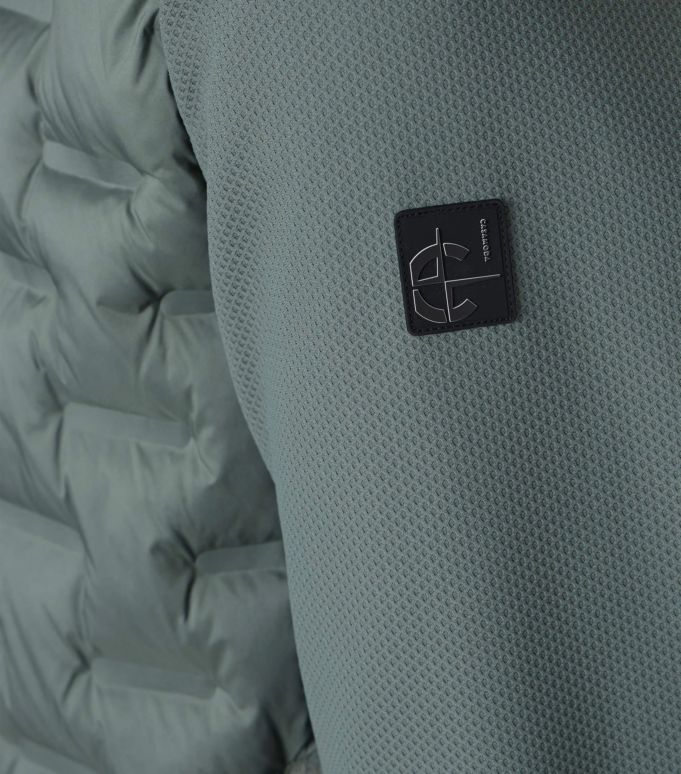Jacke im unifarbenen Design in der Farbe Grün