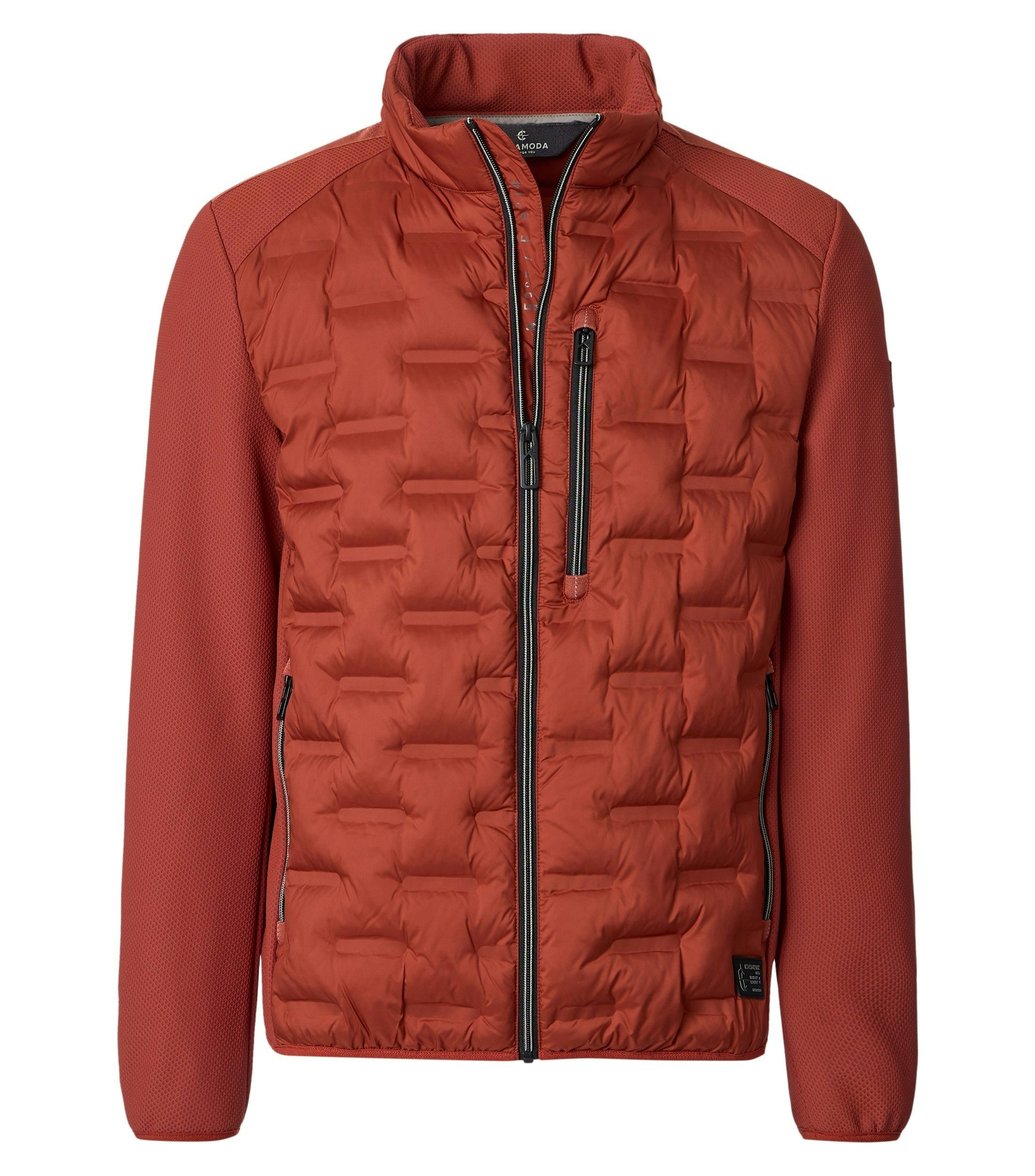 Jacke im unifarbenen Design in der Farbe Rot