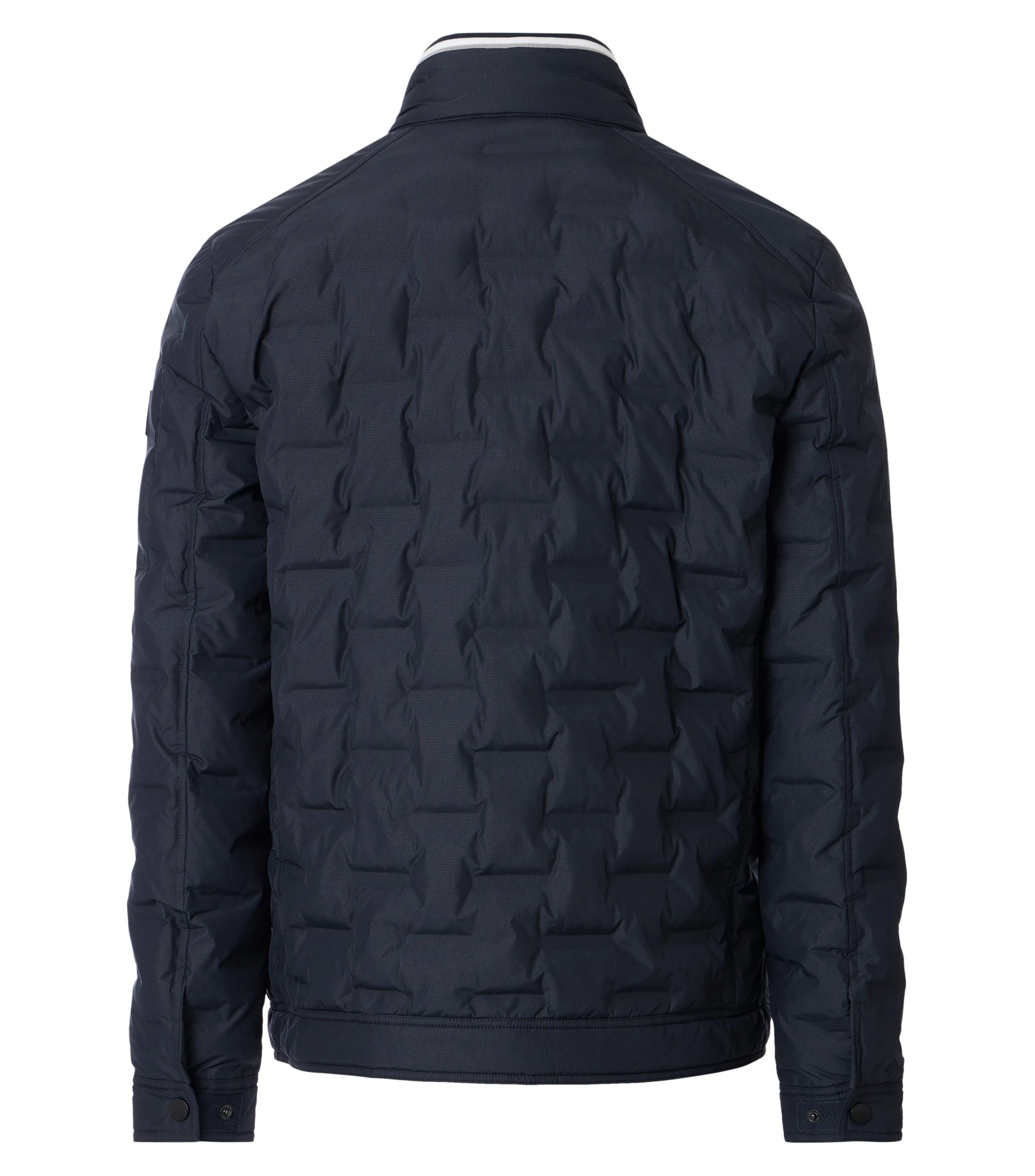 Jacke im unifarbenen Design in der Farbe Dunkelblau