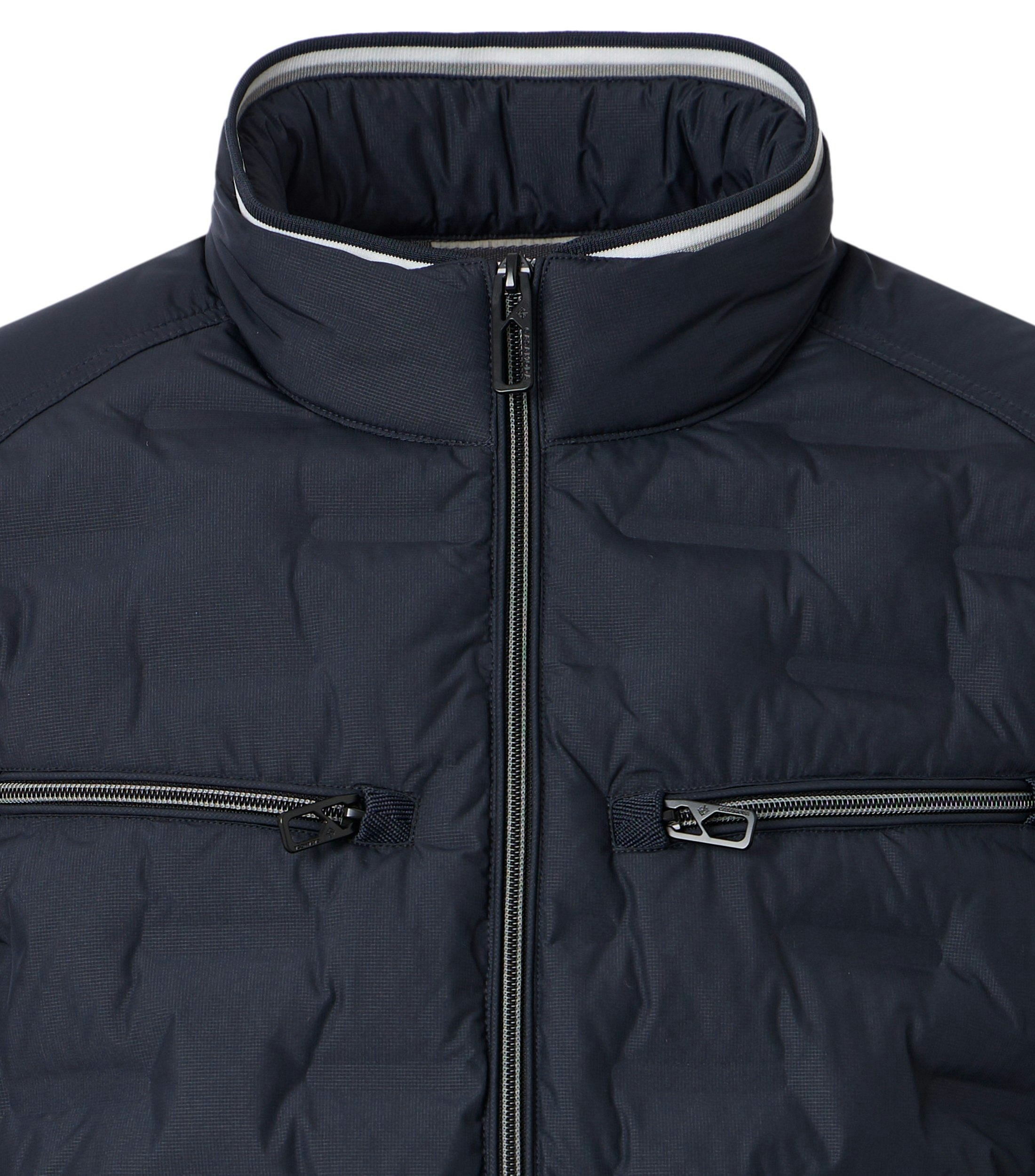Jacke im unifarbenen Design in der Farbe Dunkelblau