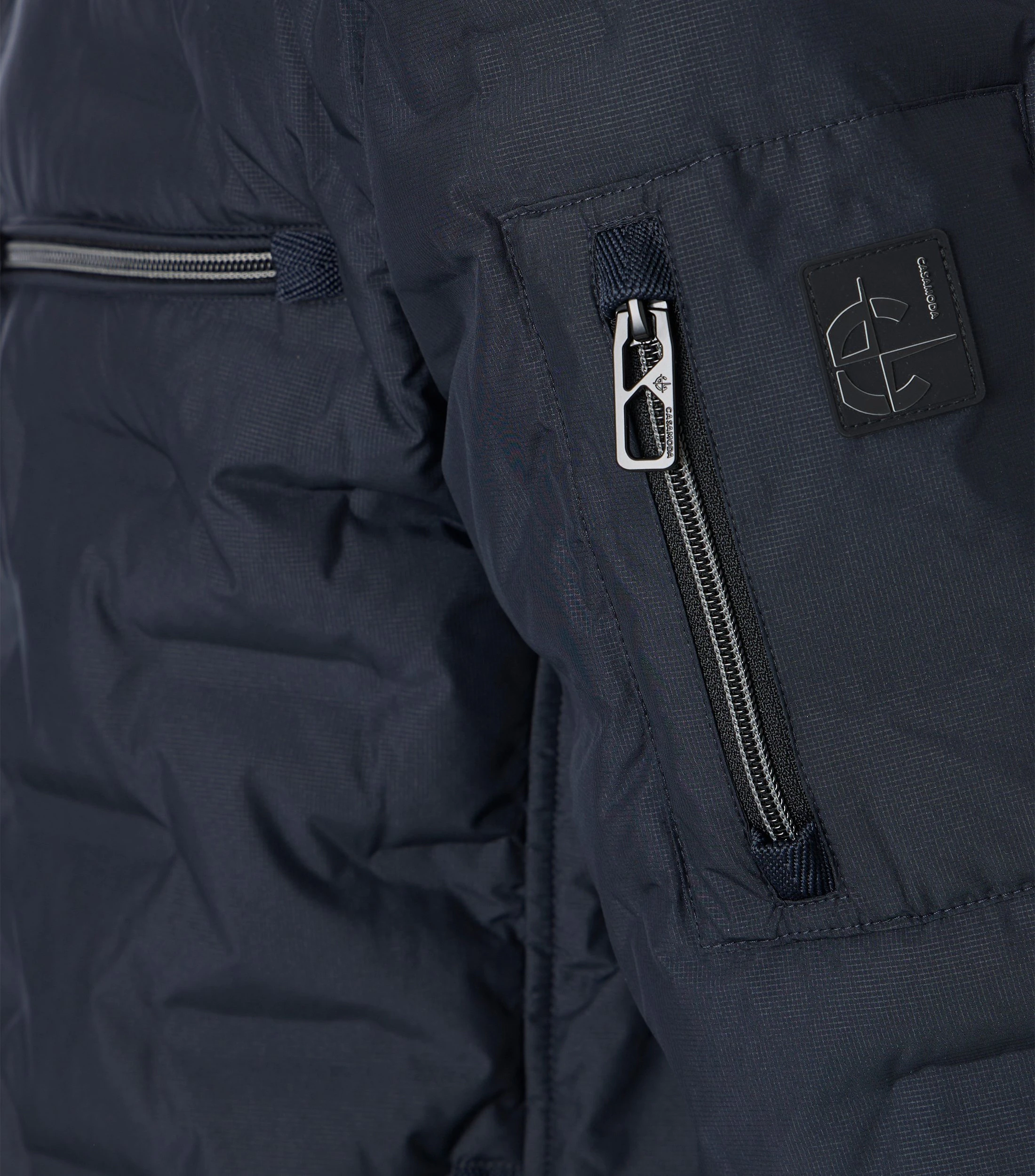 Jacke im unifarbenen Design in der Farbe Dunkelblau
