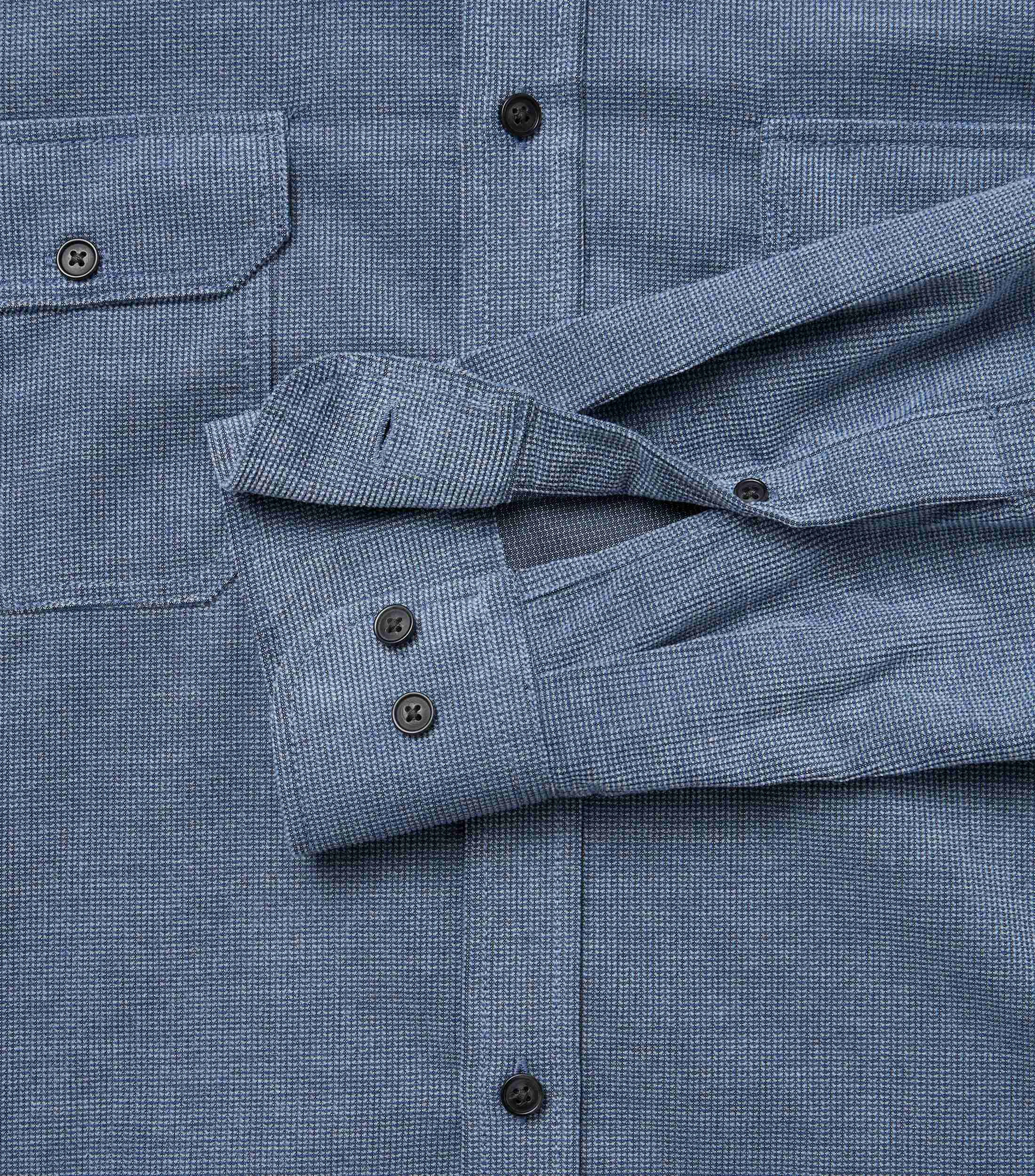 Freizeithemd im unifarbenen Design in der Farbe Blau