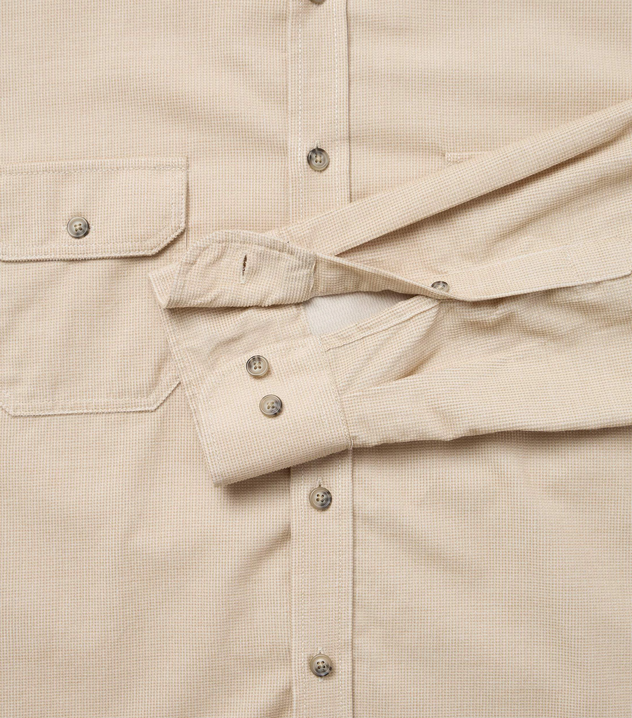 Freizeithemd im unifarbenen Design in der Farbe Beige