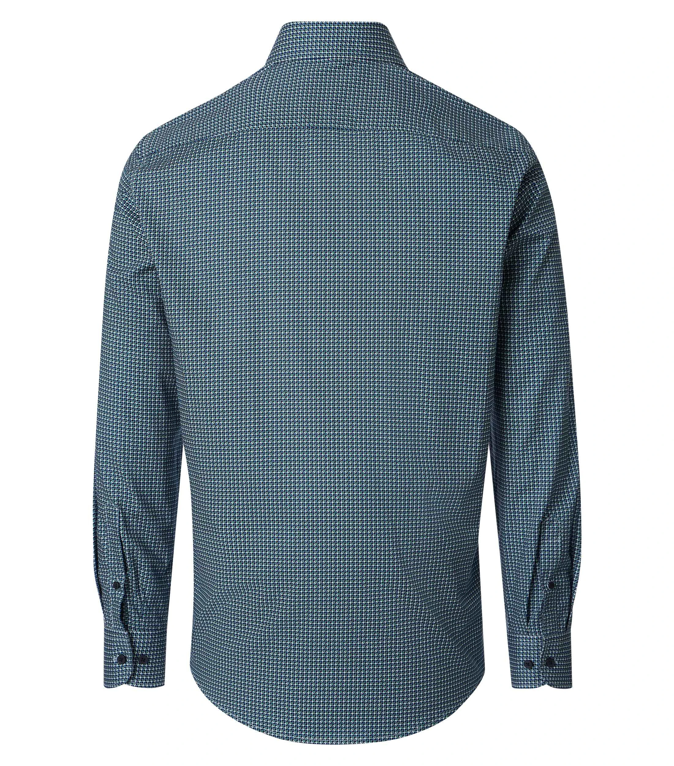 Freizeithemd im Print-Muster in der Farbe Blau
