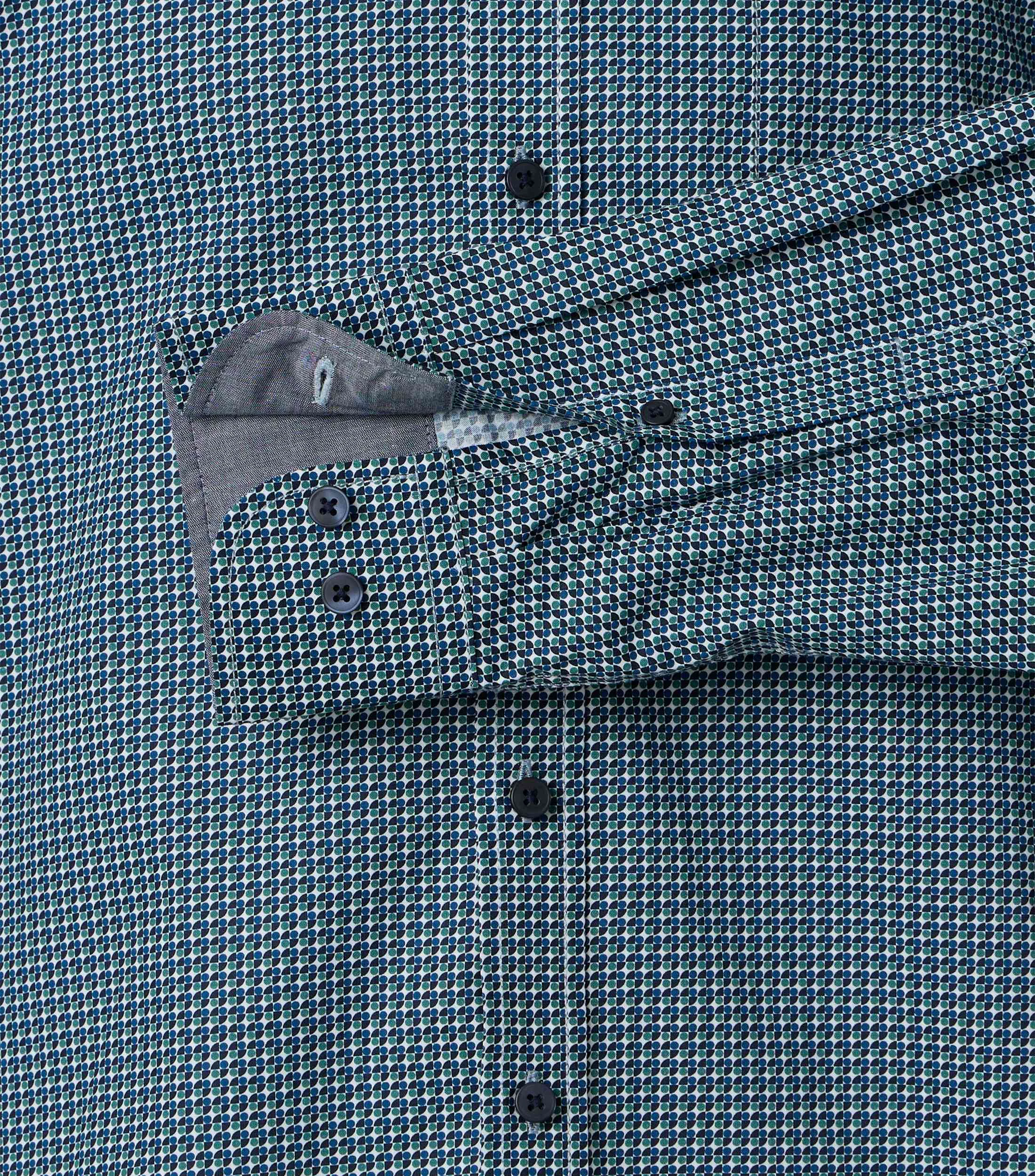 Freizeithemd im Print-Muster in der Farbe Blau