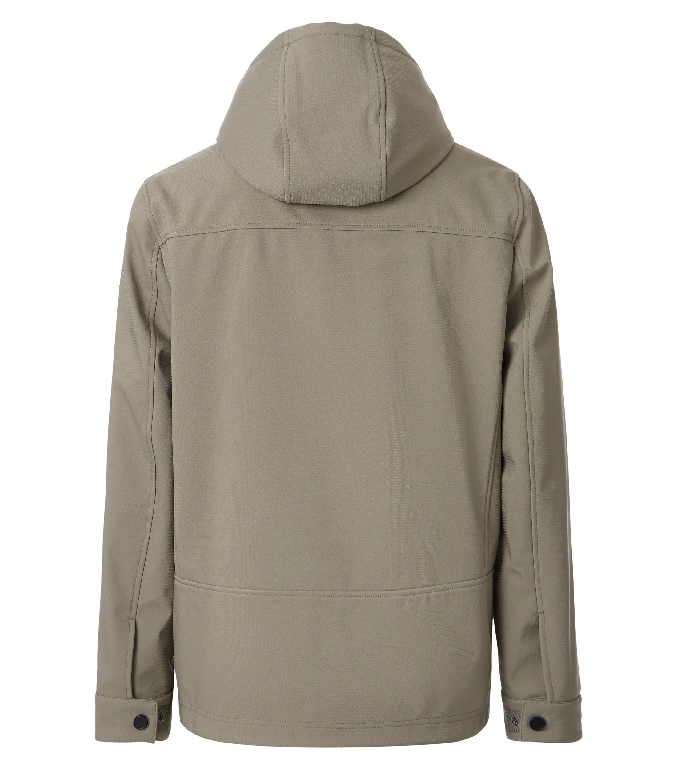Softshelljacke im unifarbenen Design in der Farbe Sand