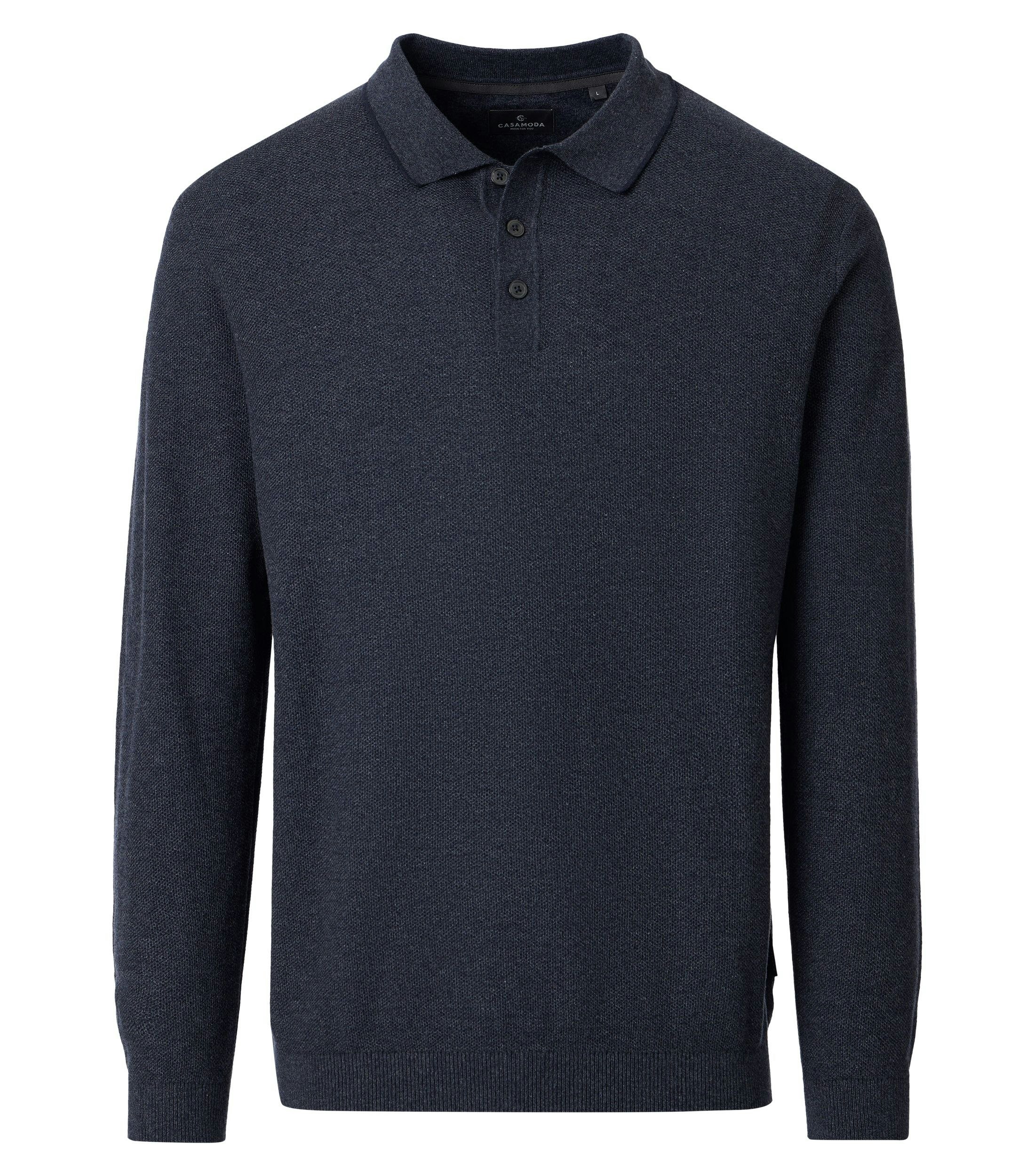 Polo-Shirt im unifarbenen Design in der Farbe Blau