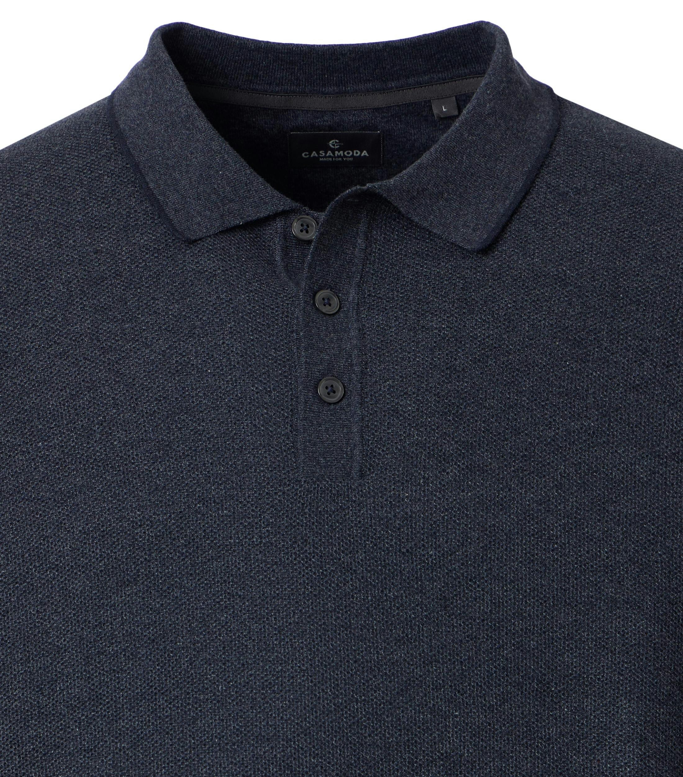 Polo-Shirt im unifarbenen Design in der Farbe Blau