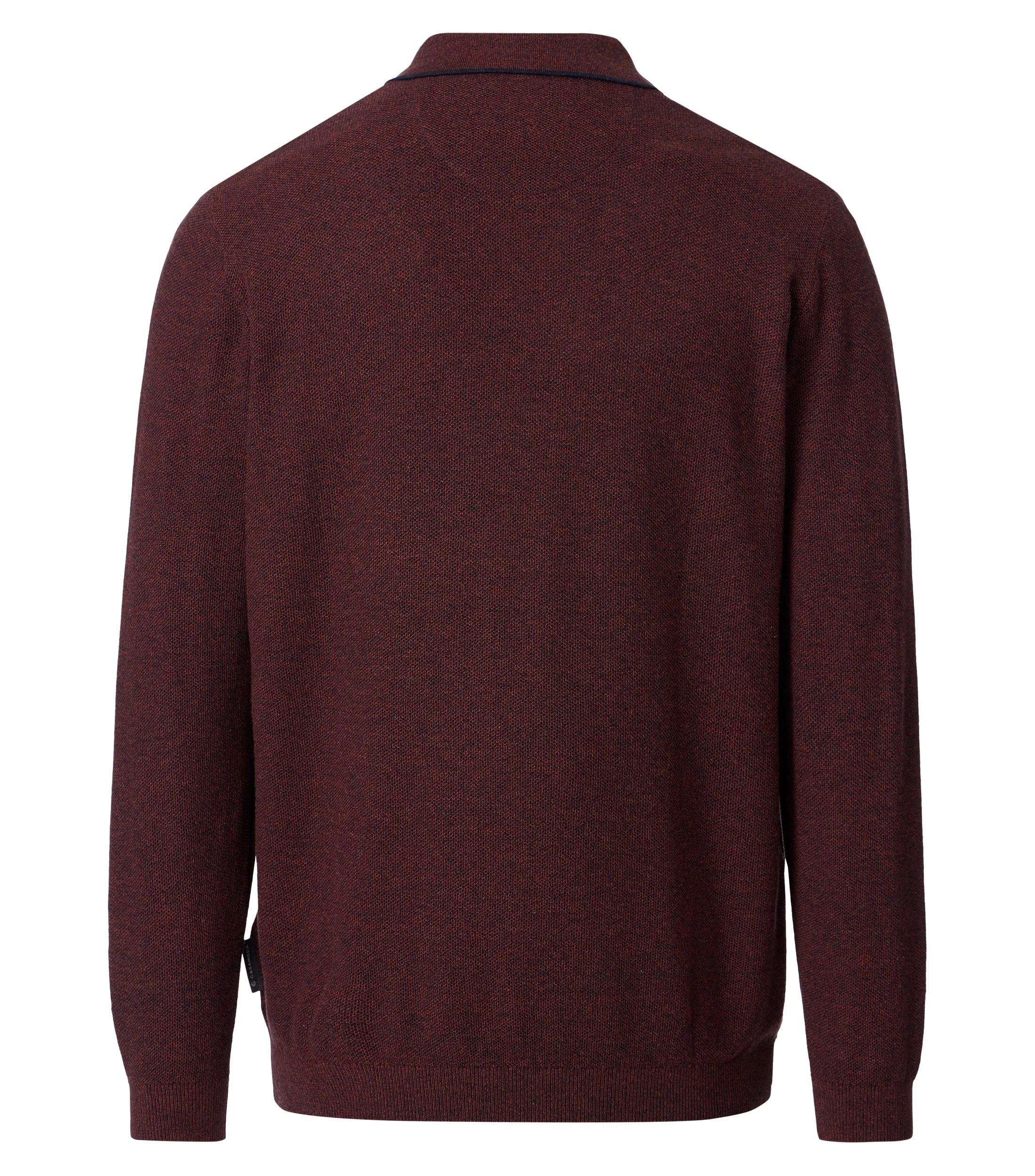 Polo-Shirt im unifarbenen Design in der Farbe Rot