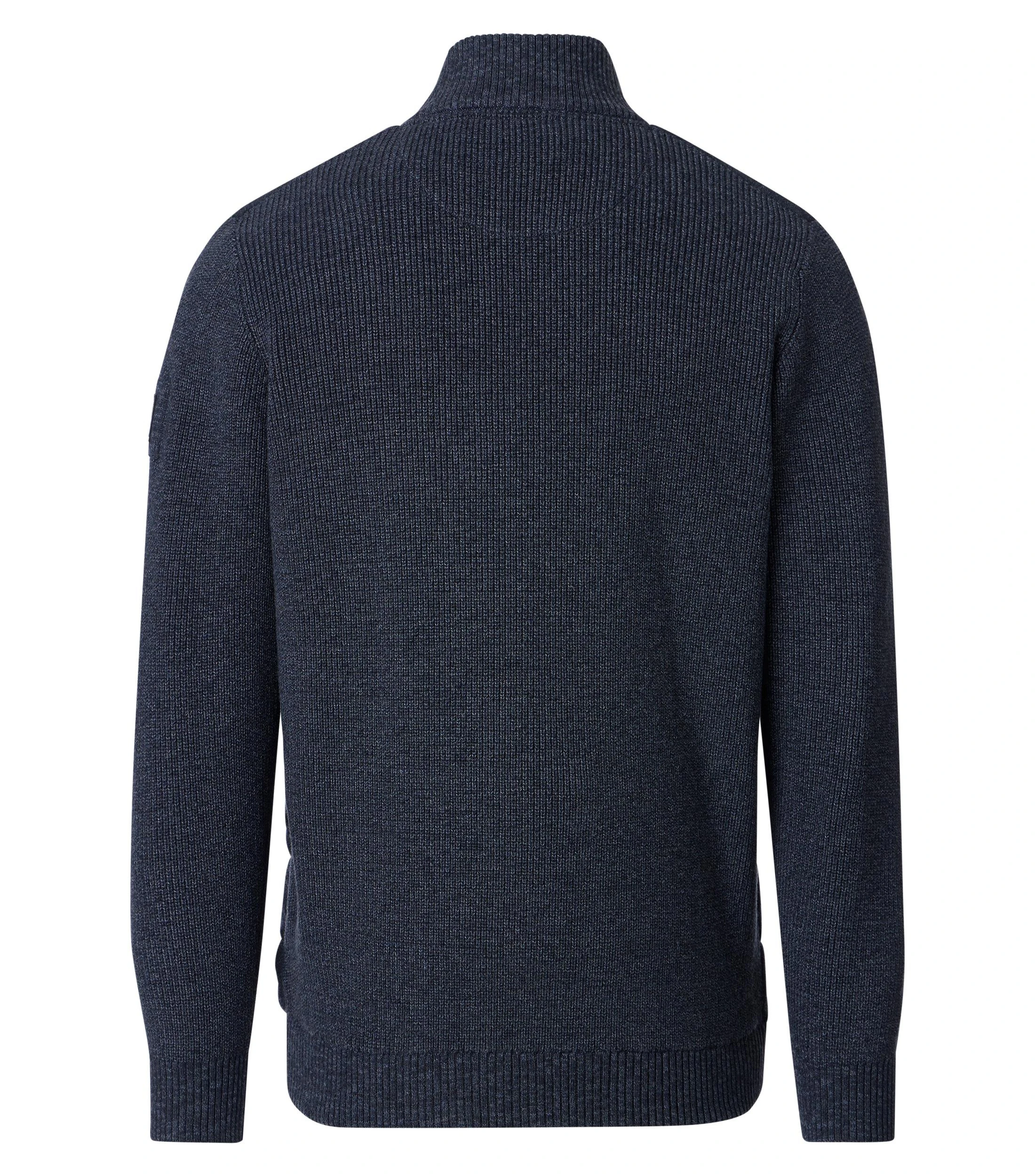Strickjacke im unifarbenen Design in der Farbe Dunkelblau
