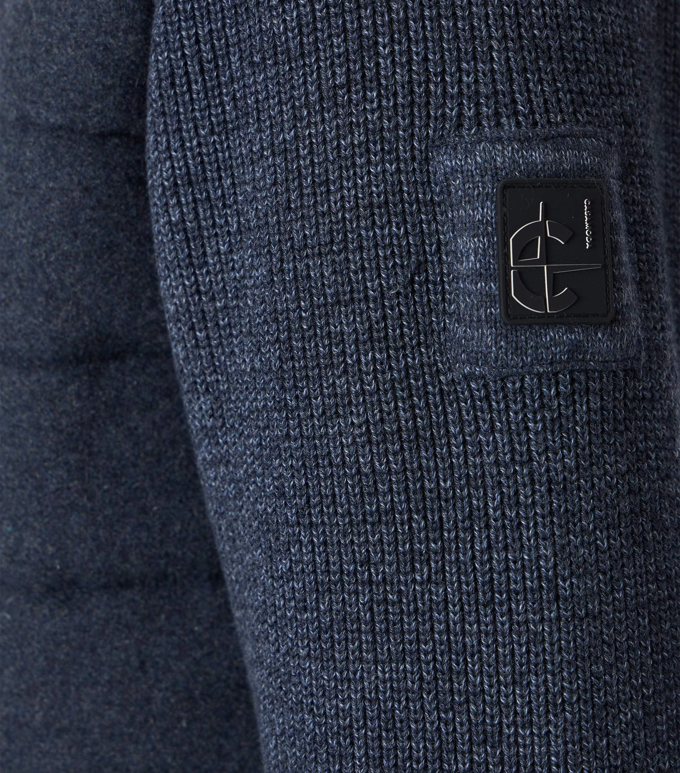 Strickjacke im unifarbenen Design in der Farbe Dunkelblau
