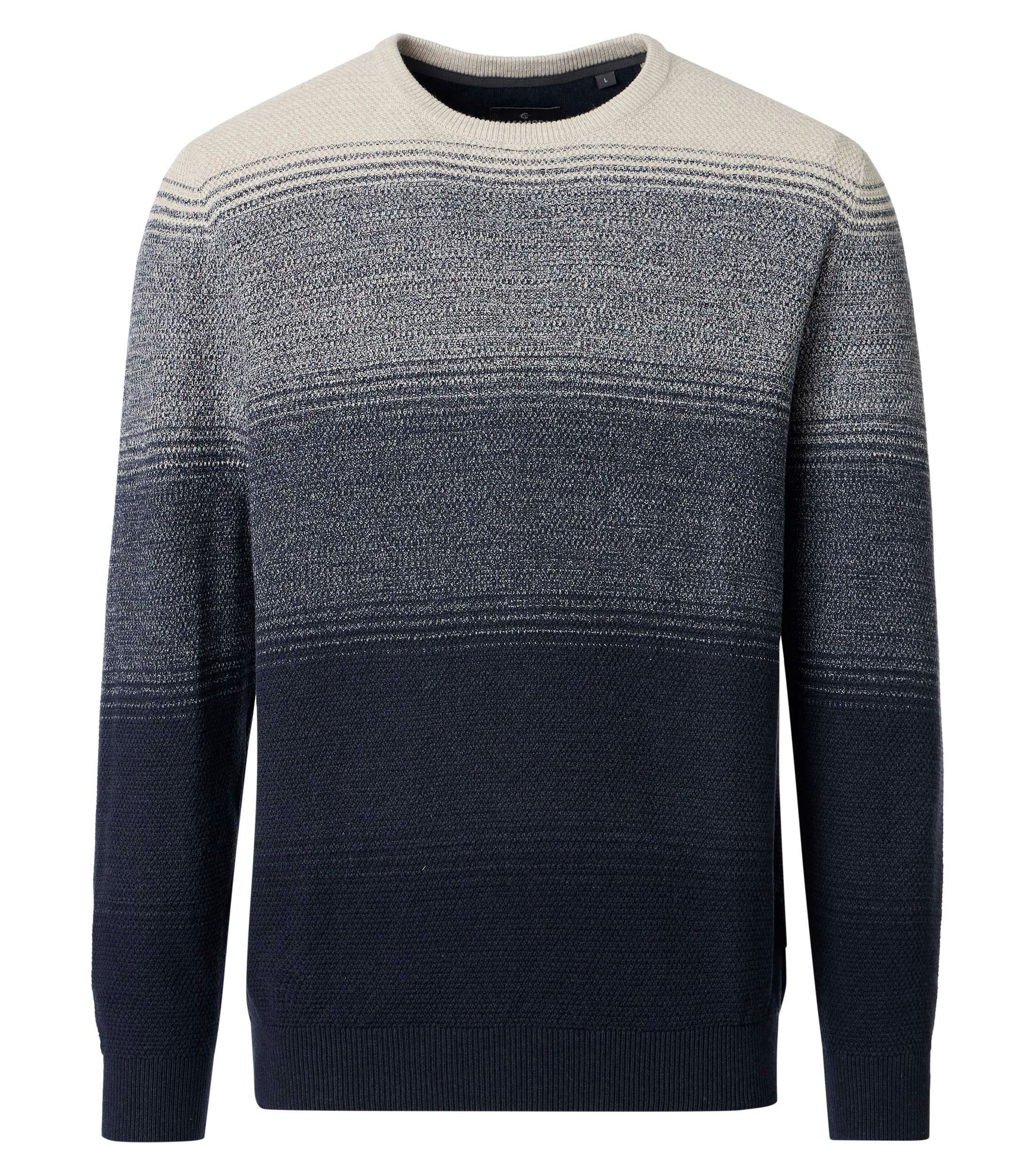 Pullover im gestreiften Muster in der Farbe Blau