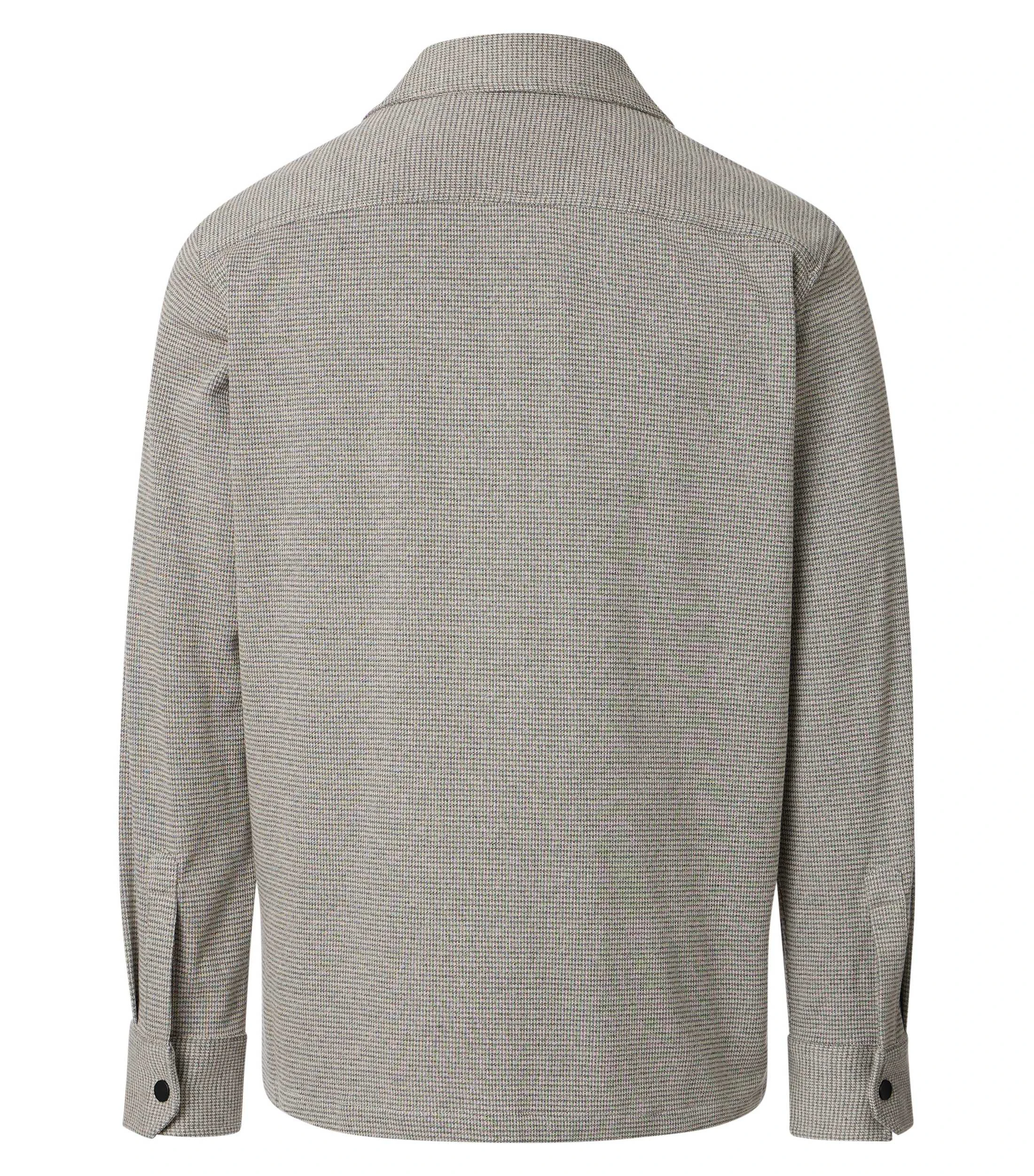 Hemdjacke im unifarbenen Design in der Farbe Beige