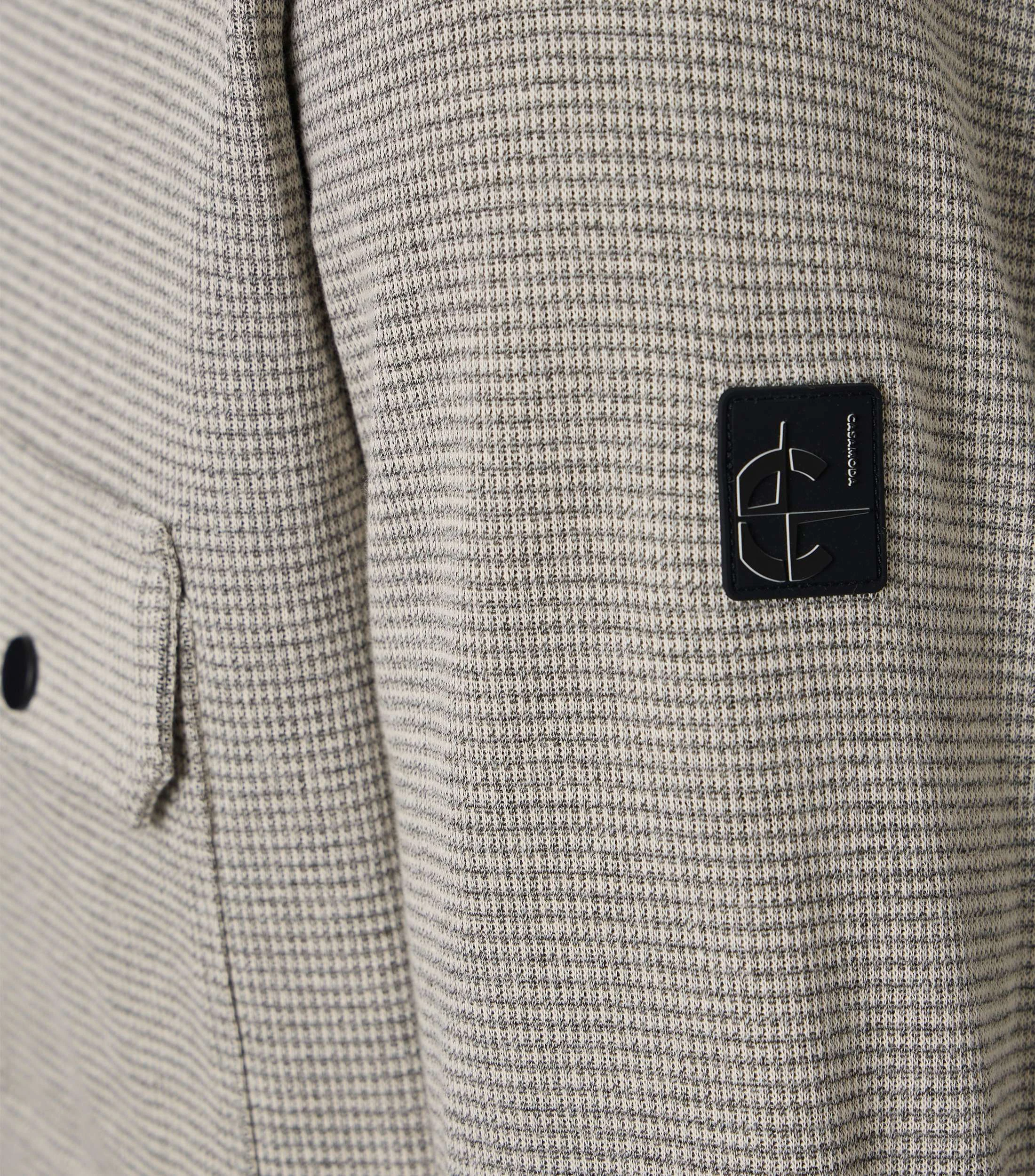 Hemdjacke im unifarbenen Design in der Farbe Beige