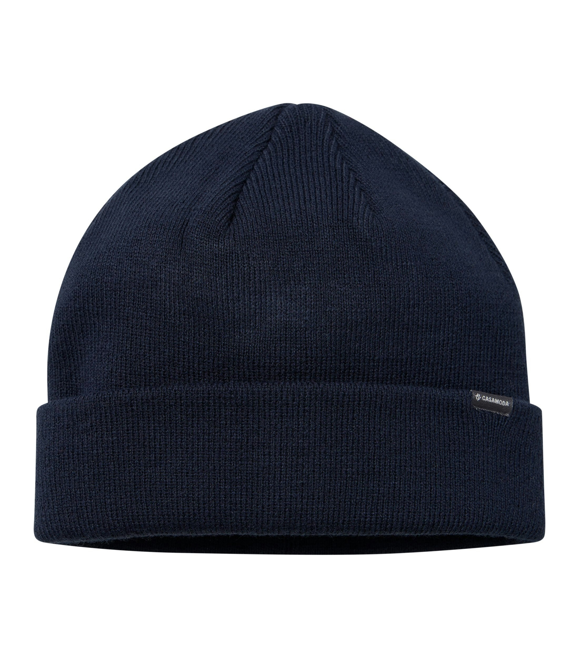 Mütze im unifarbenen Design in der Farbe Blau