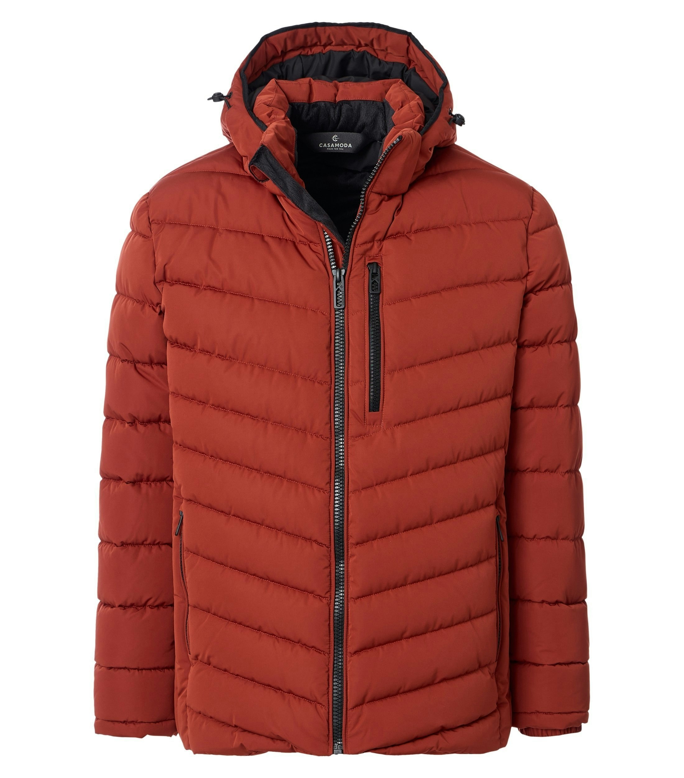 Jacke im unifarbenen Design in der Farbe Rot