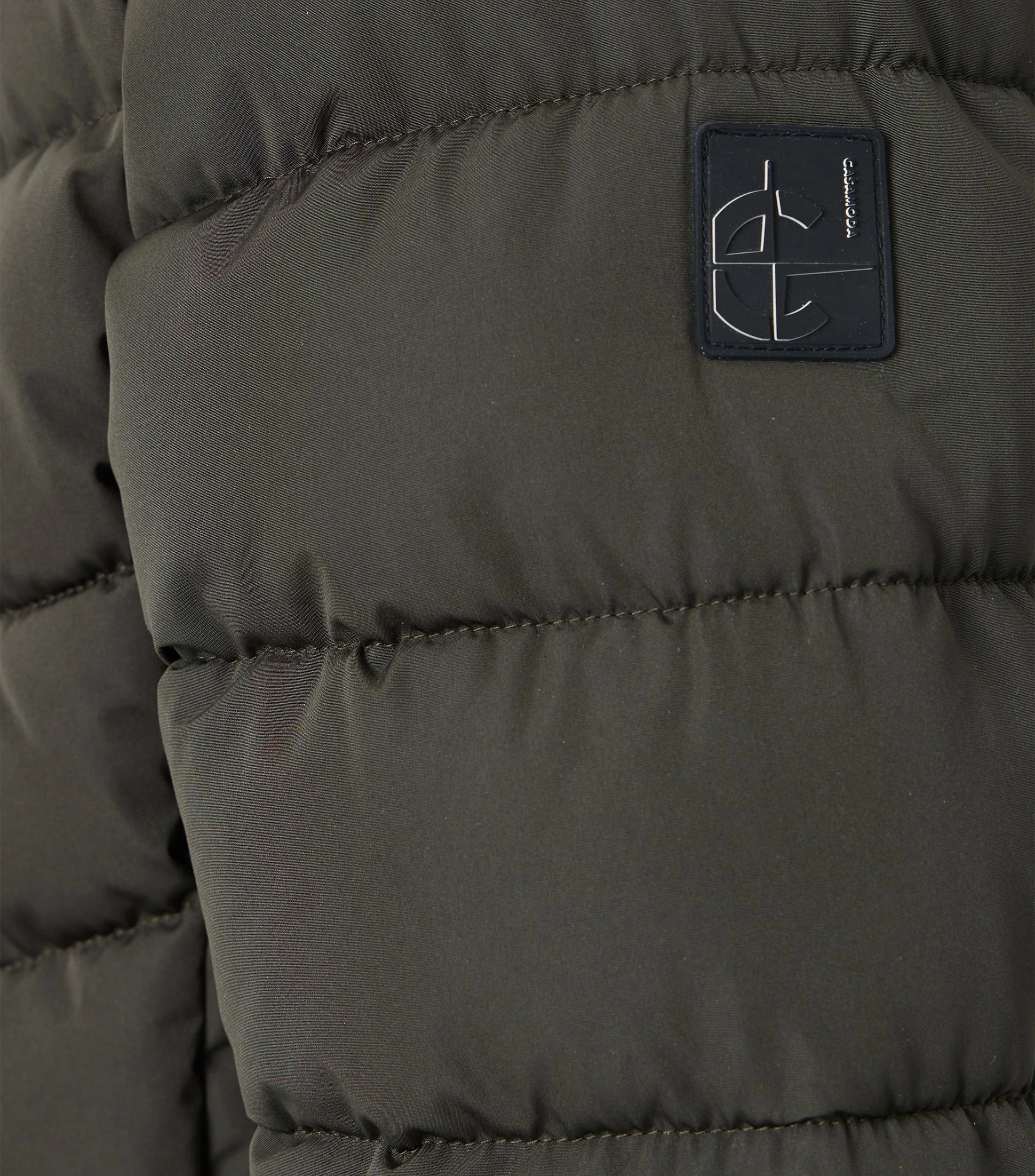 Jacke im unifarbenen Design in der Farbe Dunkelgrün