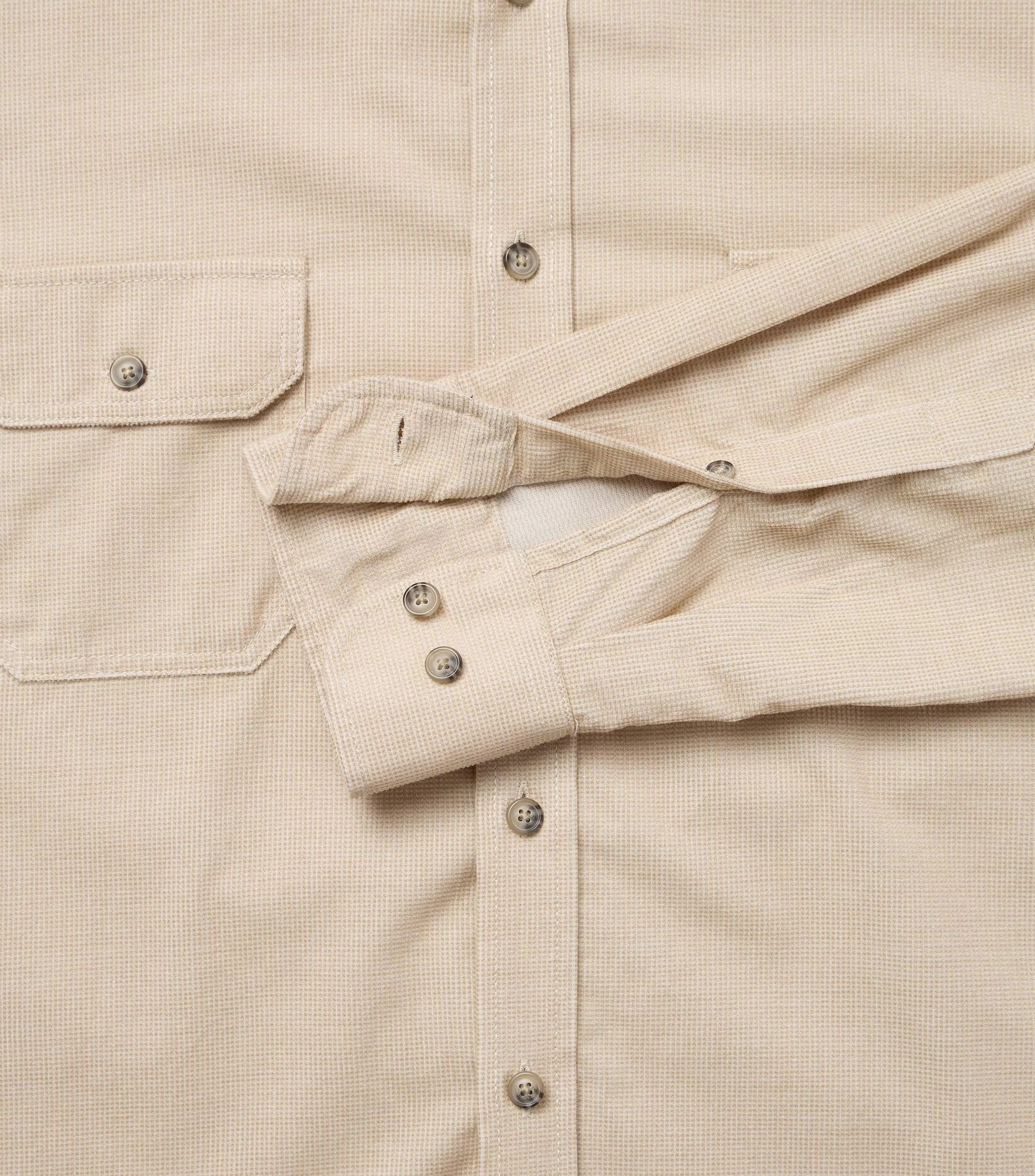 Freizeithemd im unifarbenen Design in der Farbe Beige