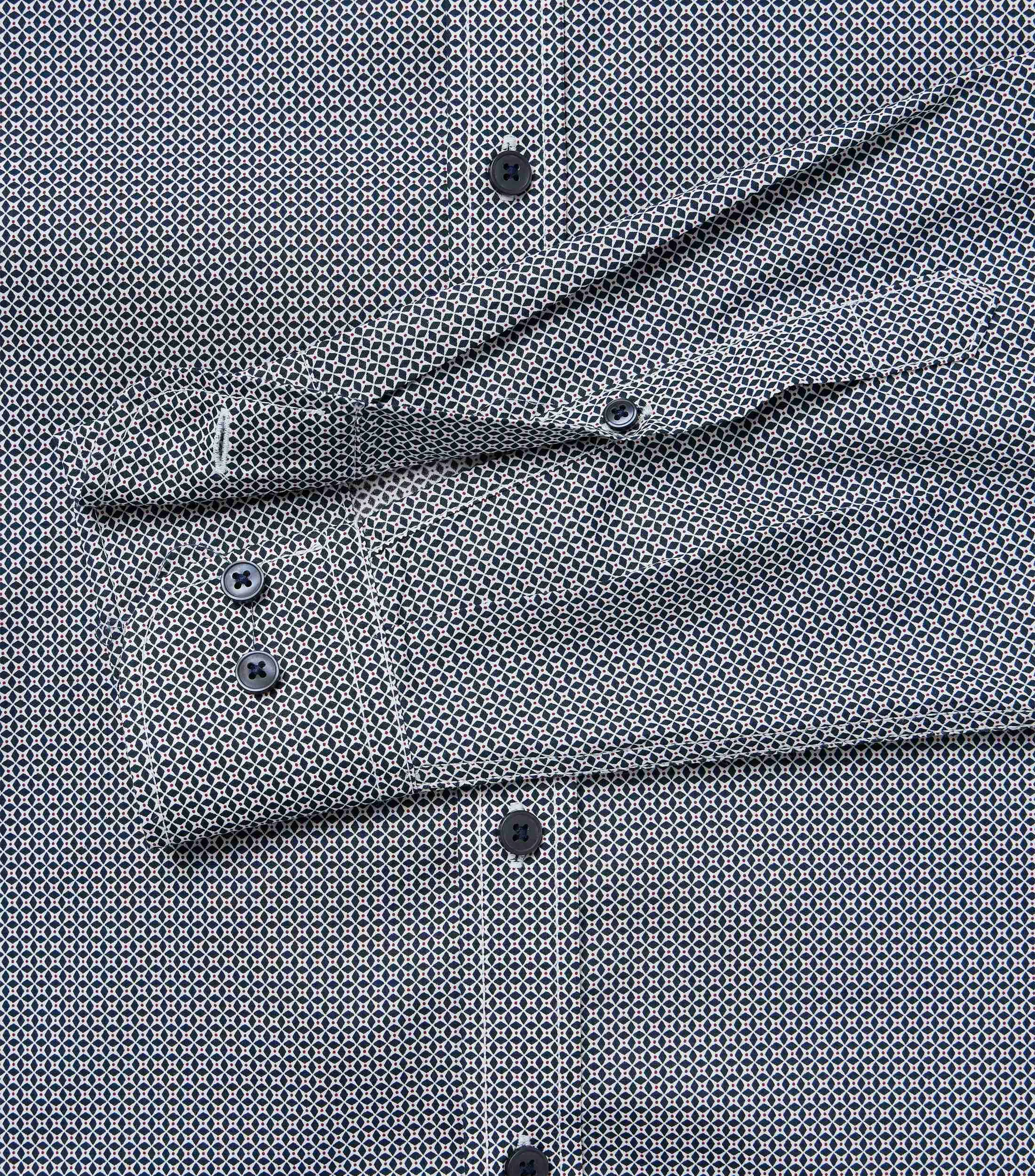 Freizeithemd im Print-Muster in der Farbe Dunkelblau