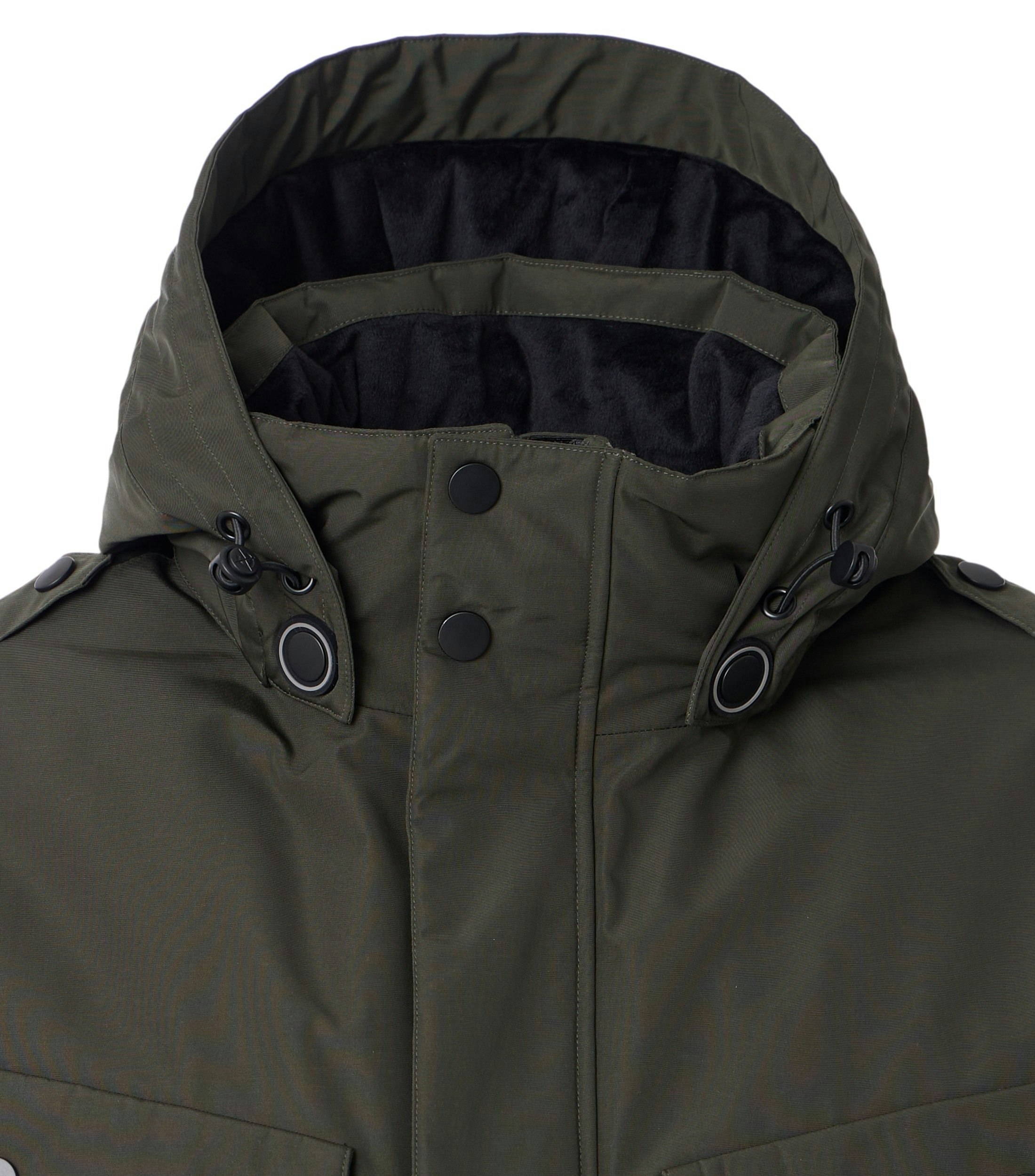 Jacke im unifarbenen Design in der Farbe Dunkelgrün
