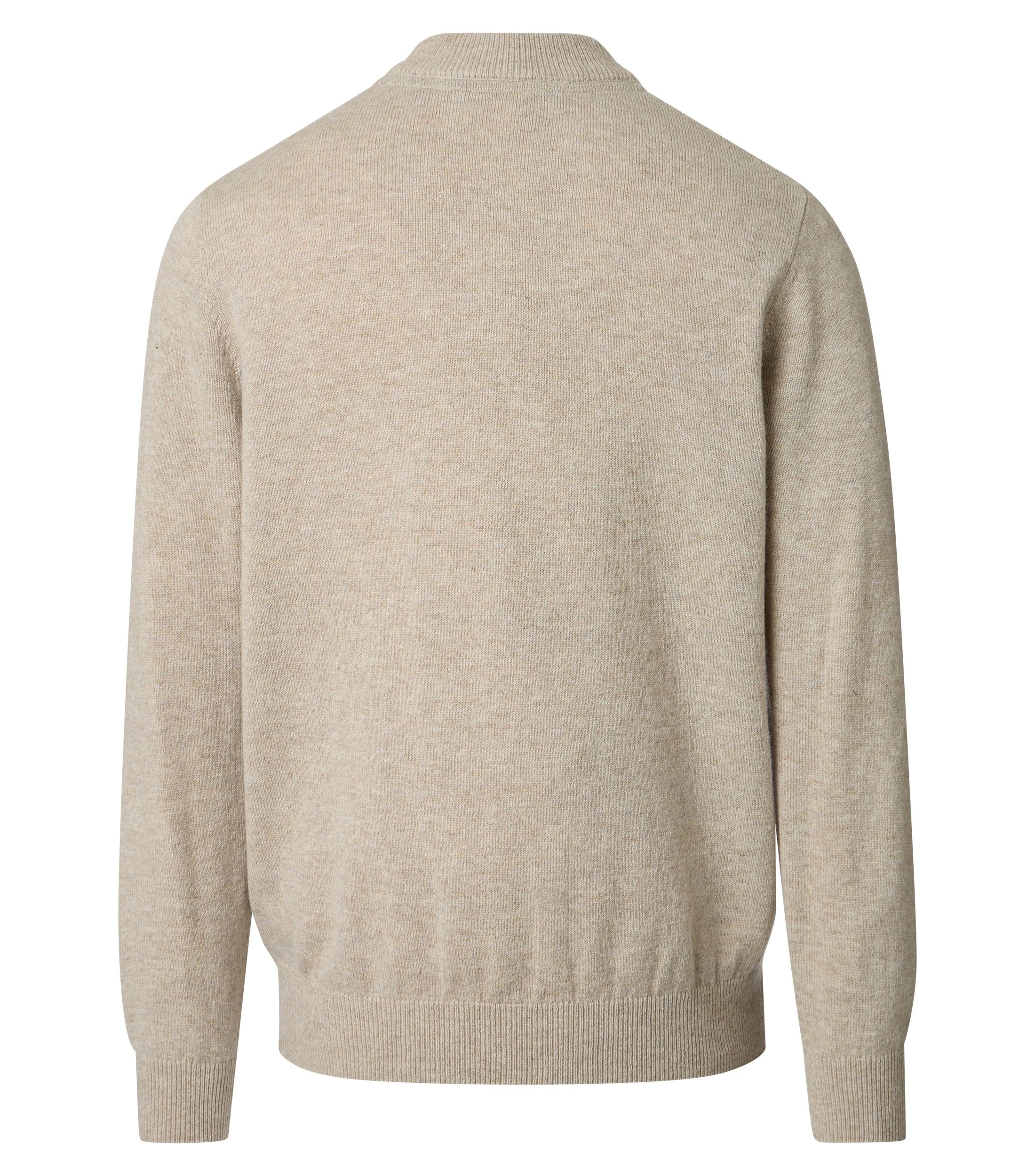 Rollkragenpullover im unifarbenen Design in der Farbe Beige