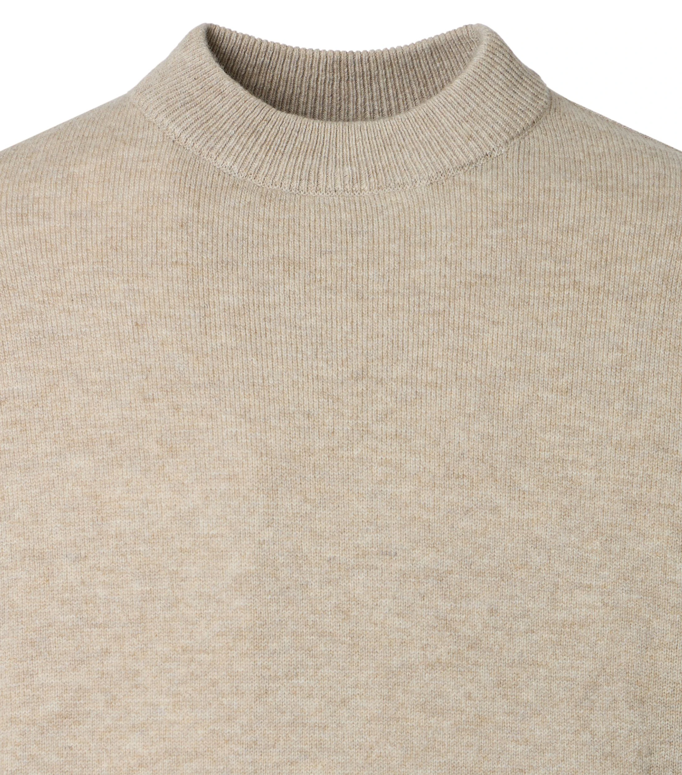 Rollkragenpullover im unifarbenen Design in der Farbe Beige