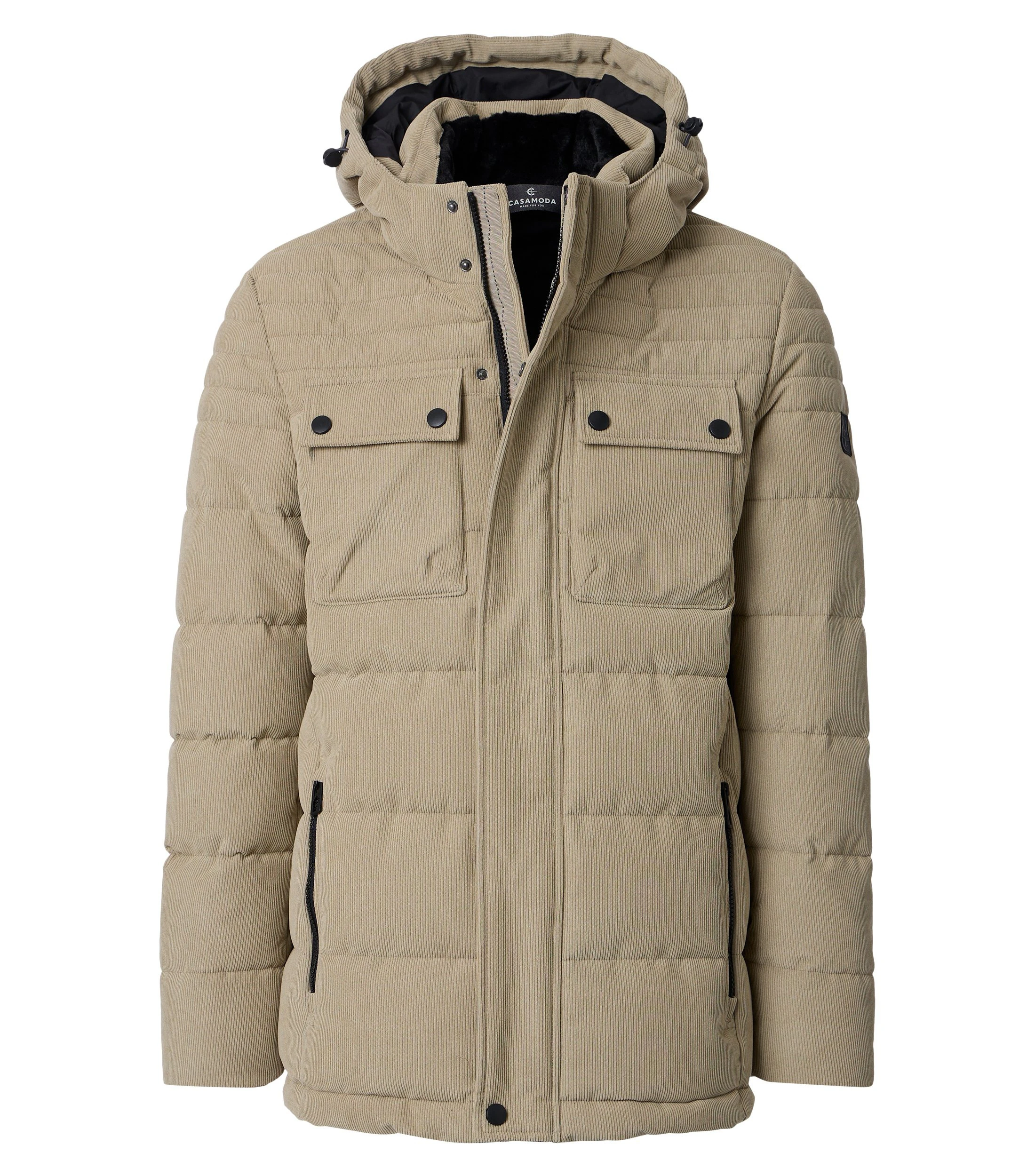 Jacke im unifarbenen Design in der Farbe Beige
