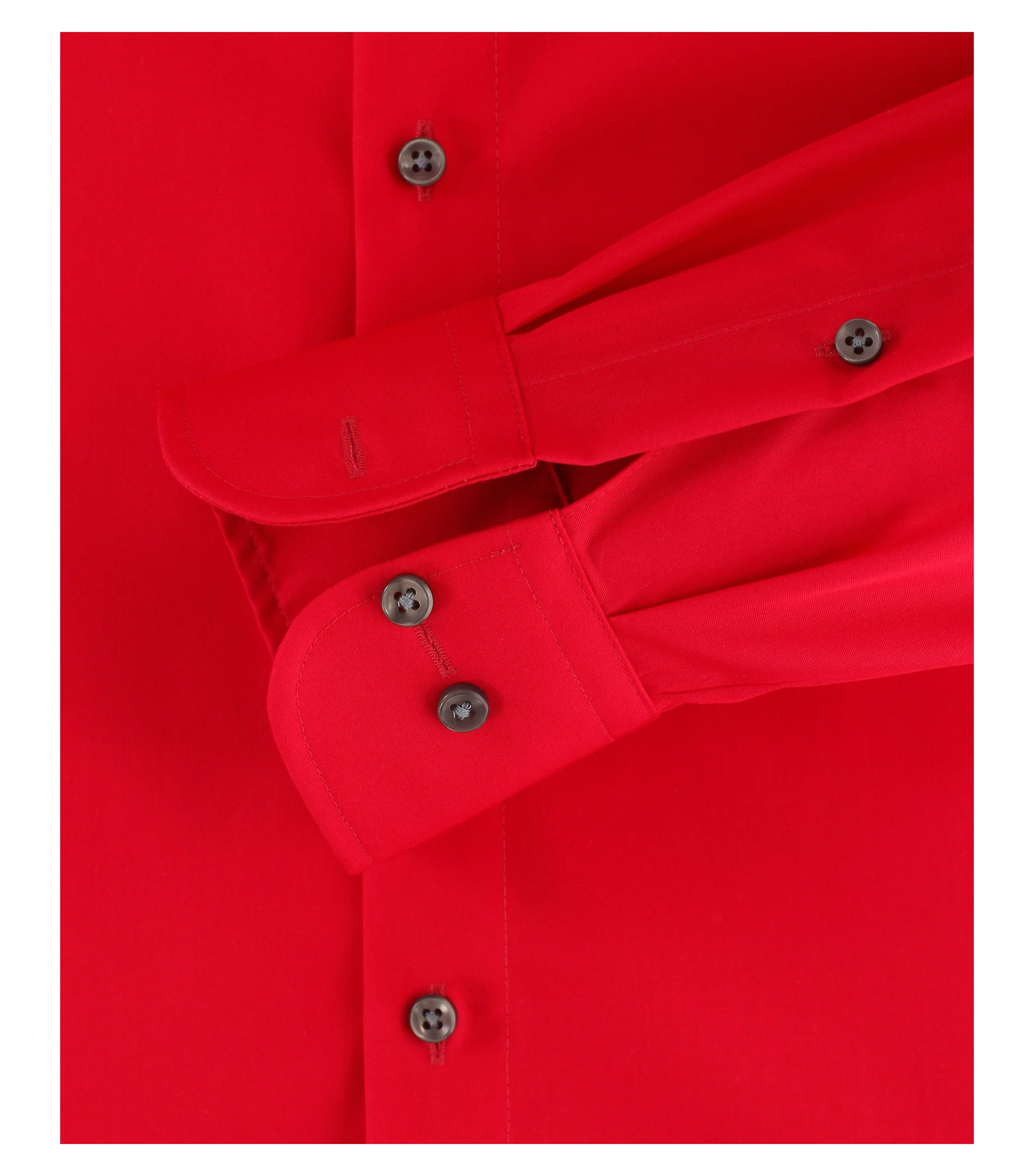 Businesshemd im unifarbenen Design in der Farbe sattes Rot