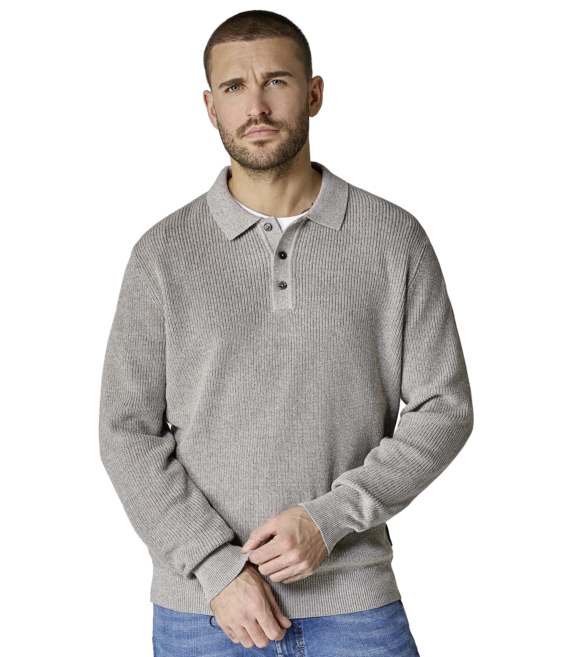 Troyer im unifarbenen Design in der Farbe Beige
